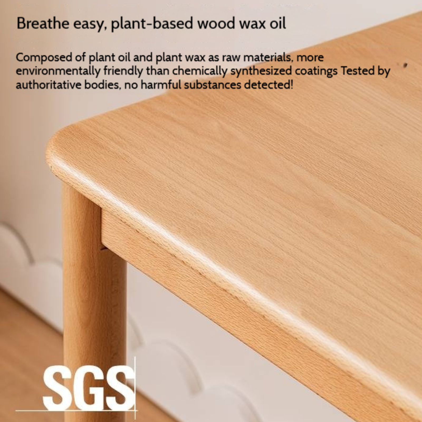 Beech Solid Wood Children's Study Table