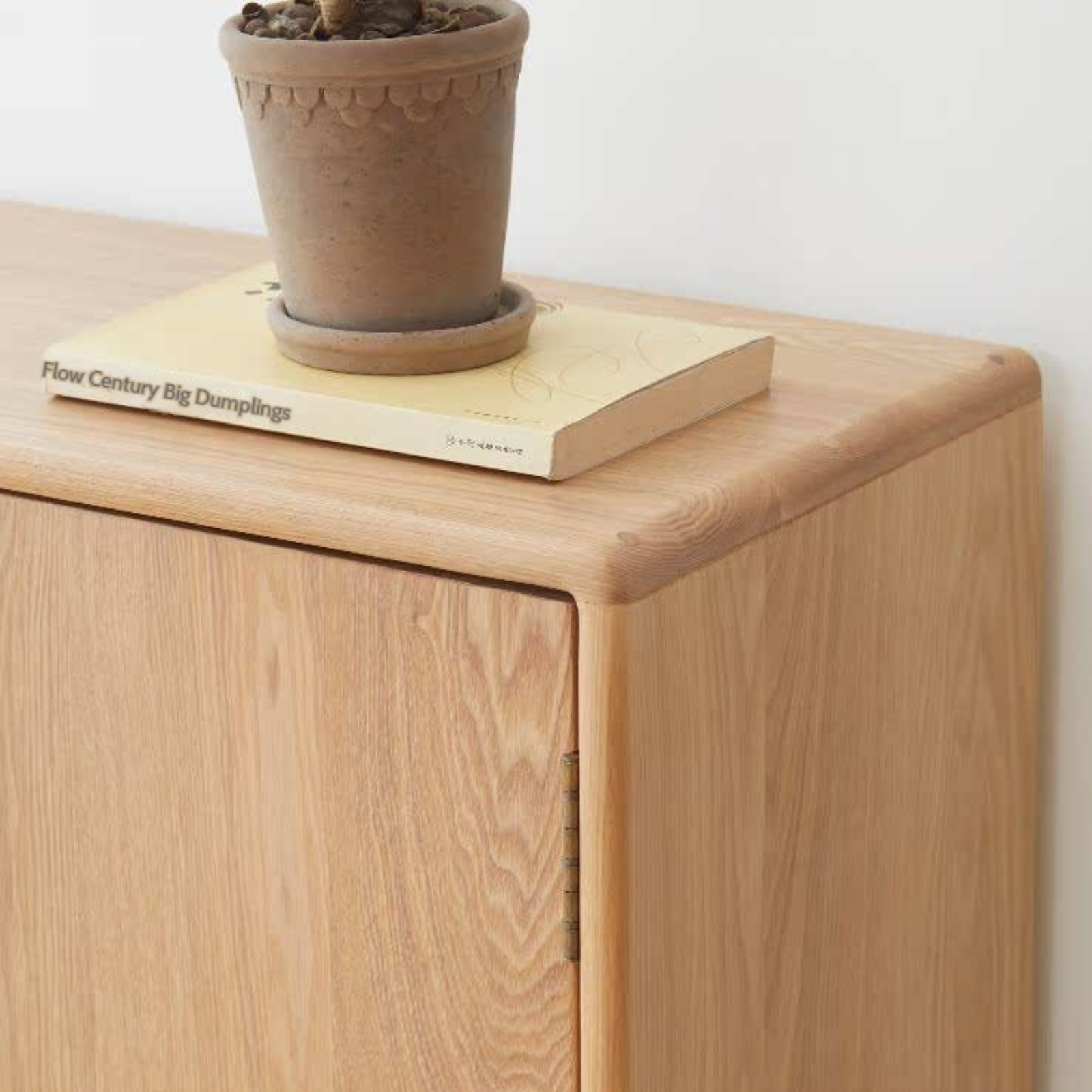 Ash Solid Wood Full Entrance Storage Shoe Cabinet