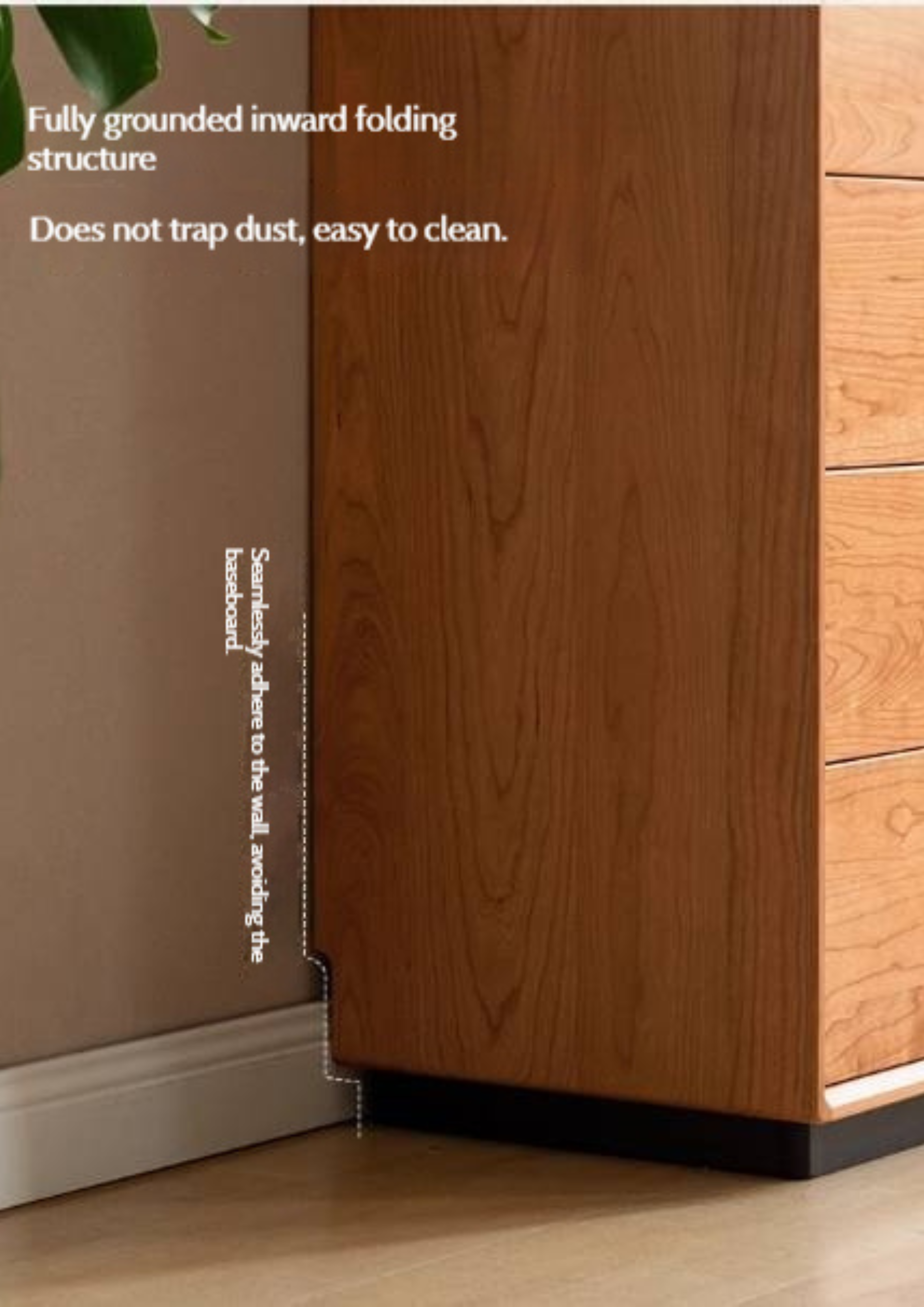 Cherry Solid Wood Retro Five-Drawer Chest