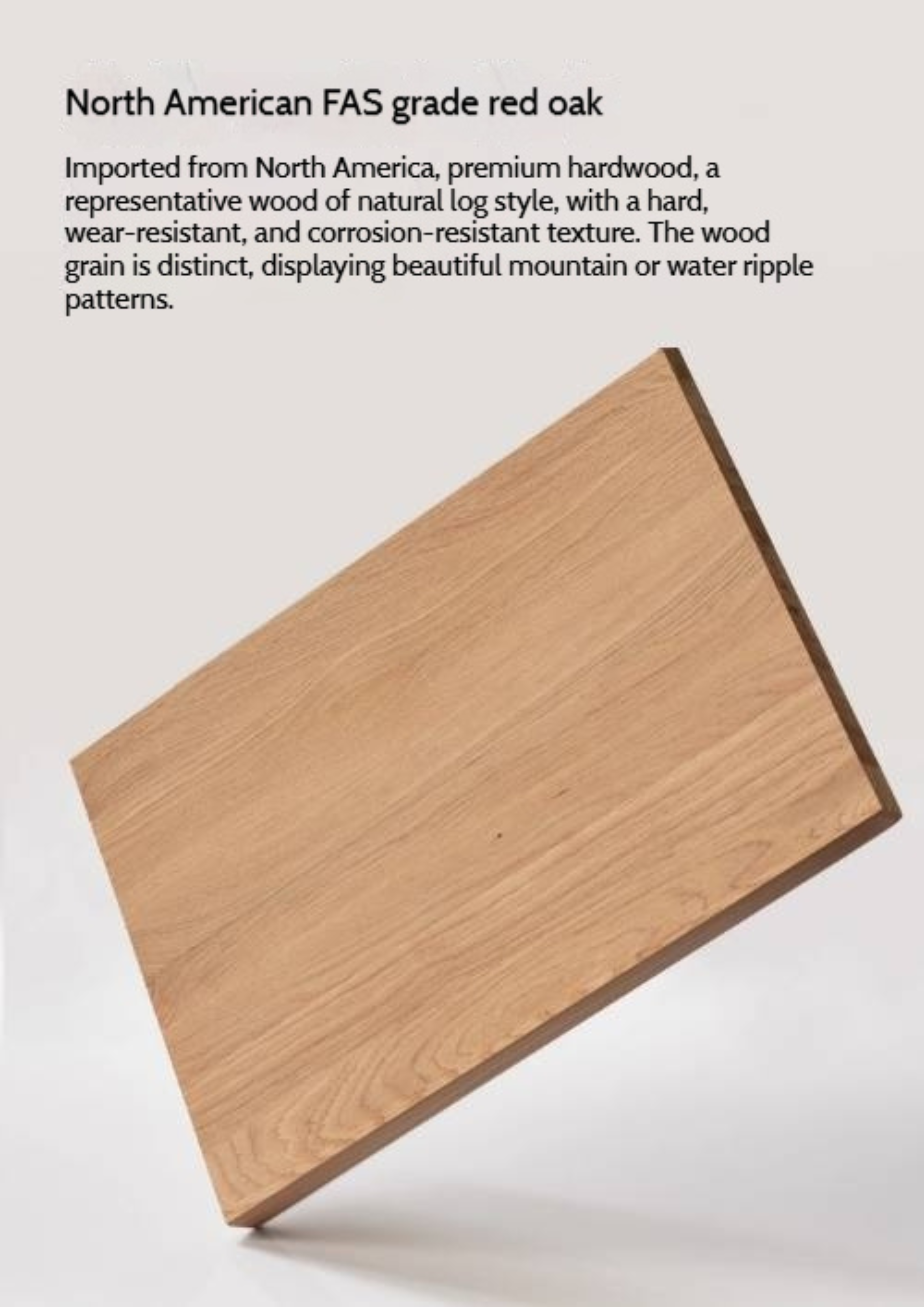 Oak Solid Wood Modern TV Cabinet