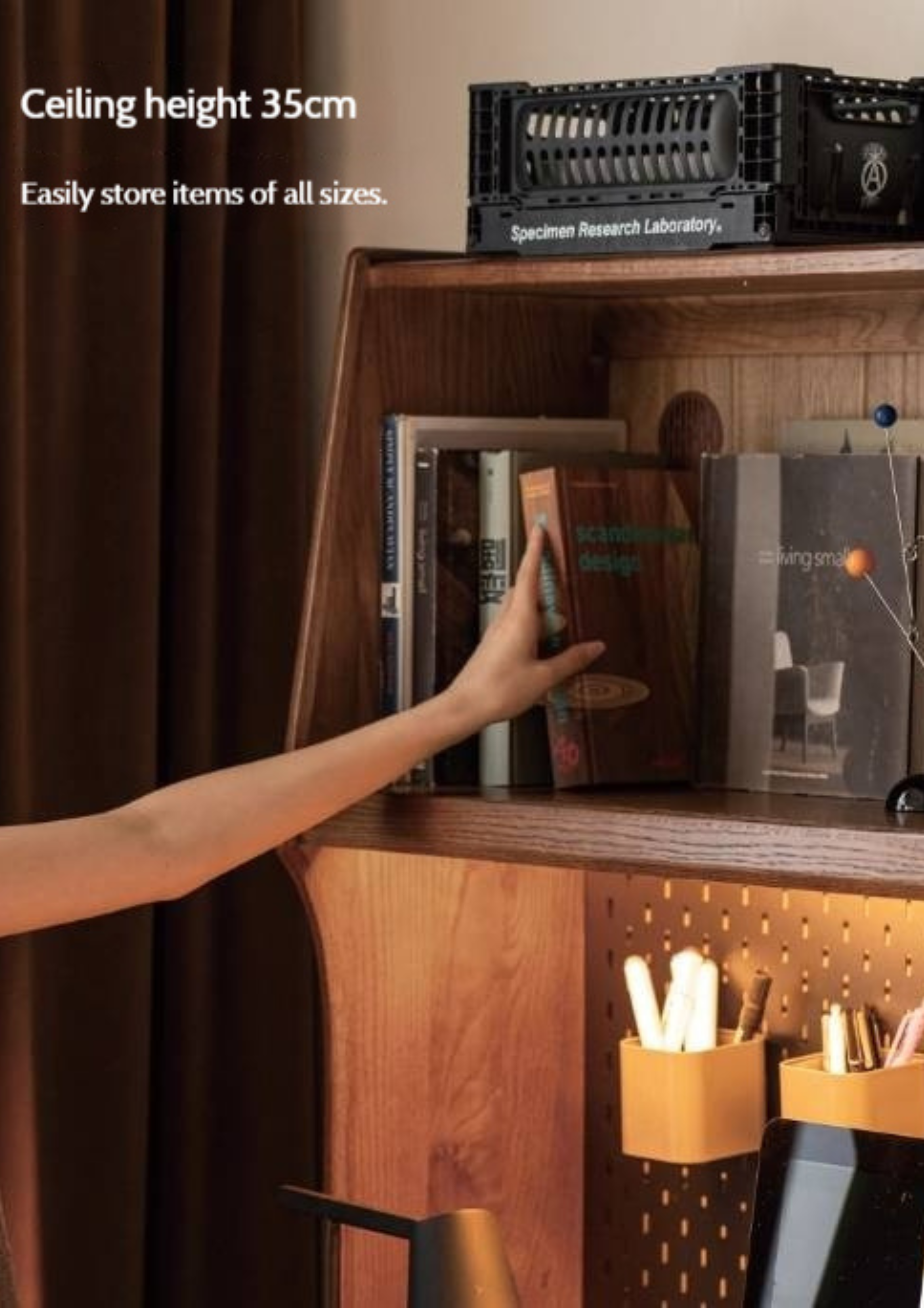 Oak Solid Wood Computer Desk With Shelf