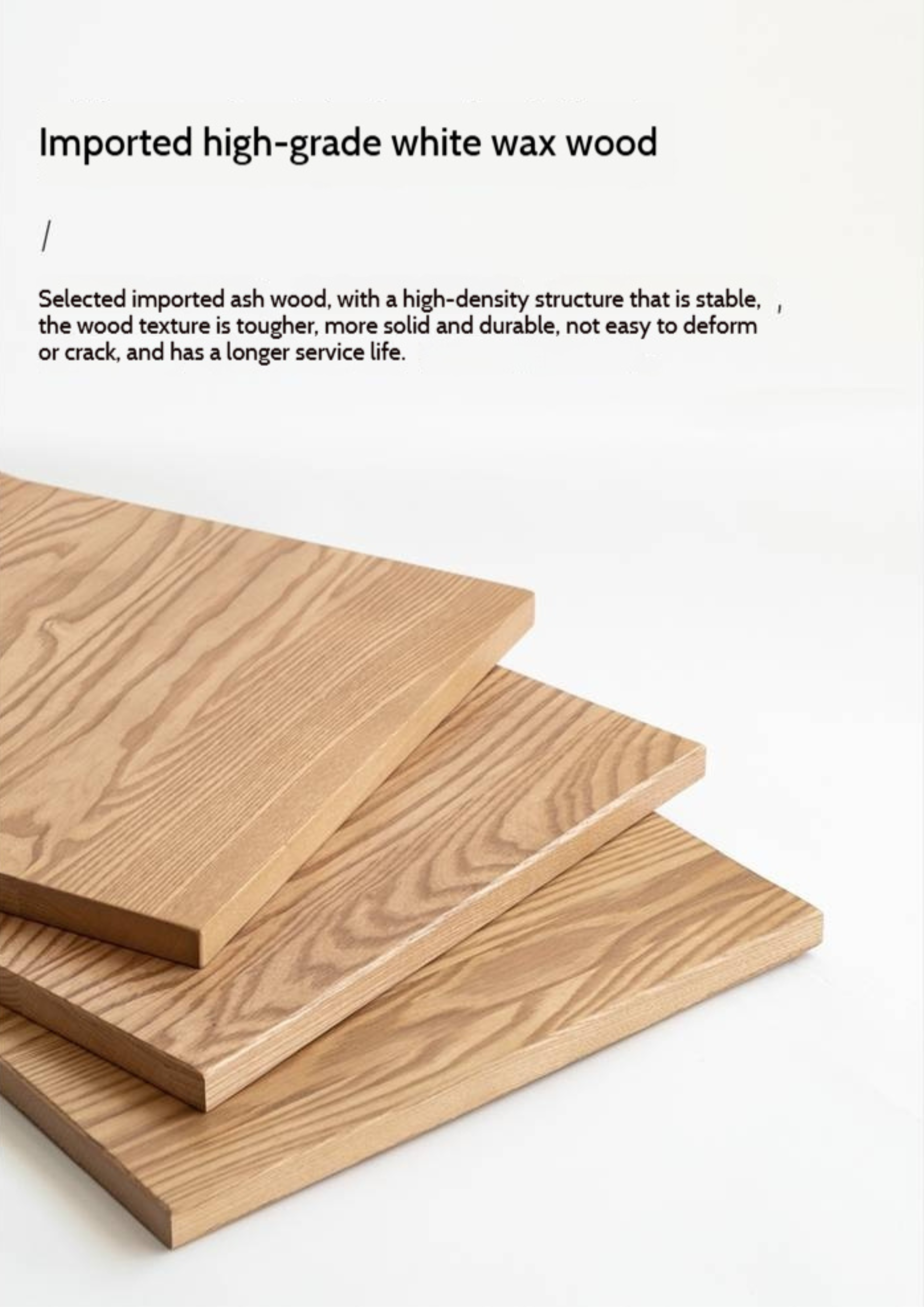 Ash Solid Wood Storage Drawer Cabinet