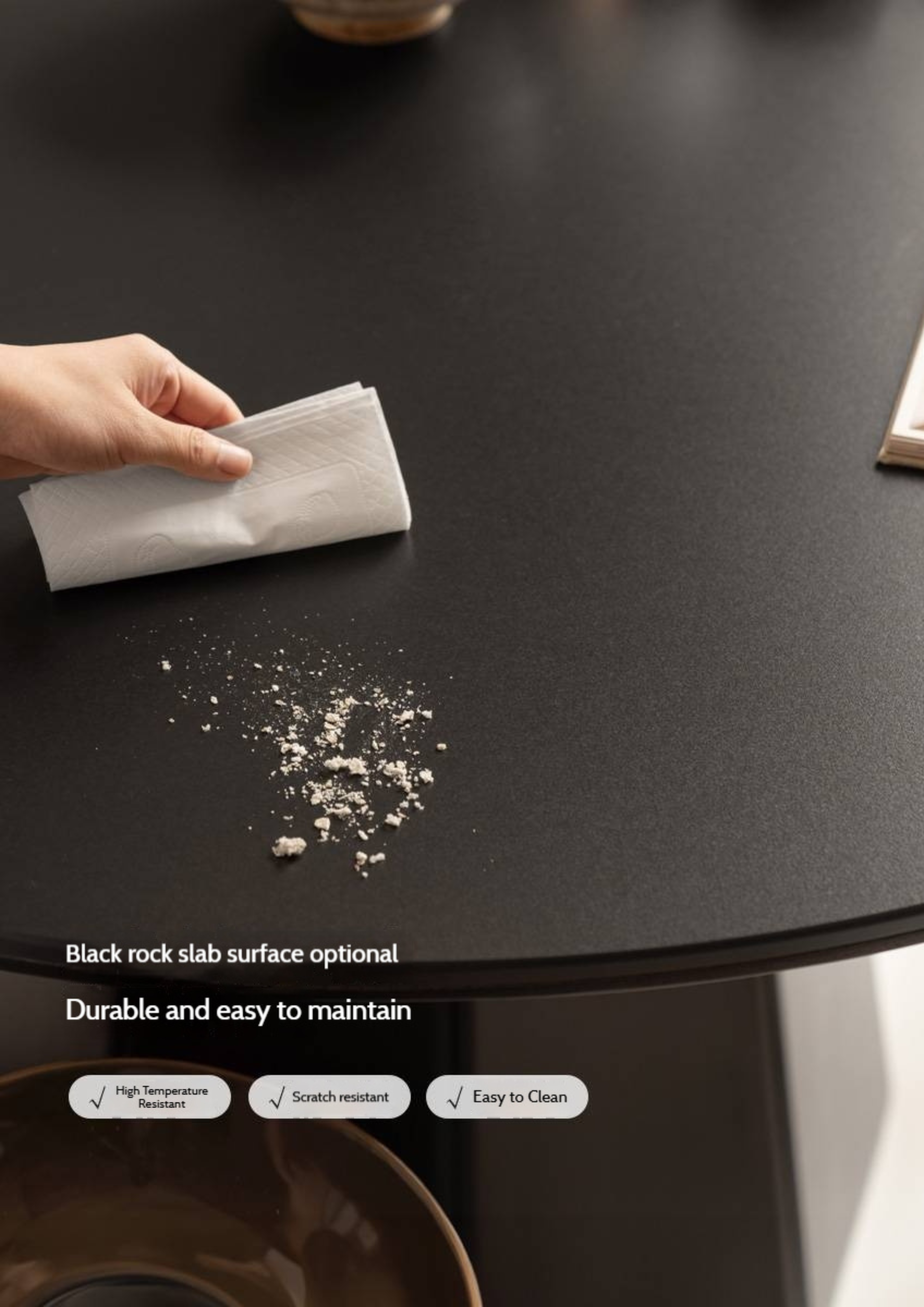 Ash Solid Wood Modern Minimalist Style Dining Table