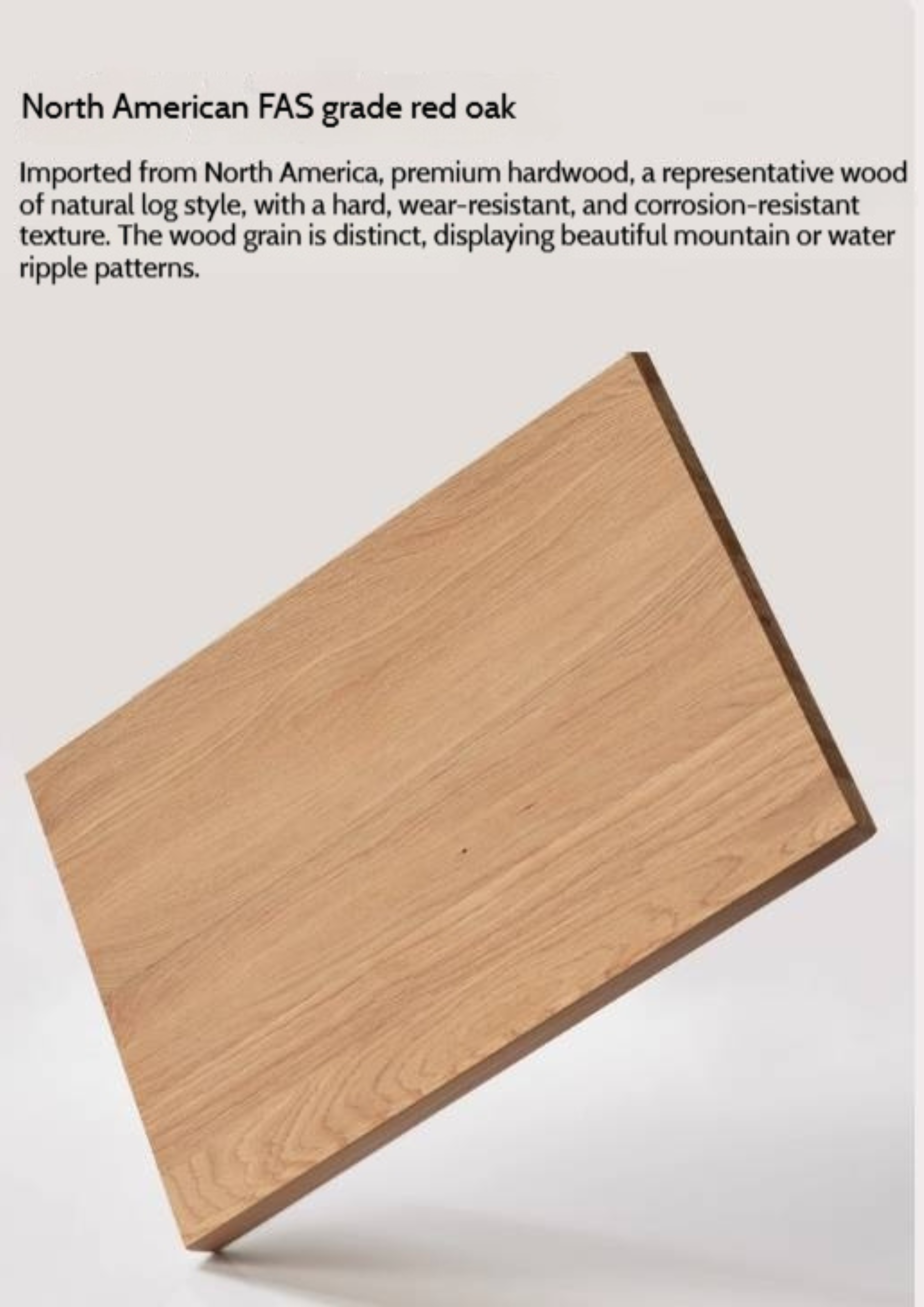 Oak Solid Wood Slab Round Dining Table