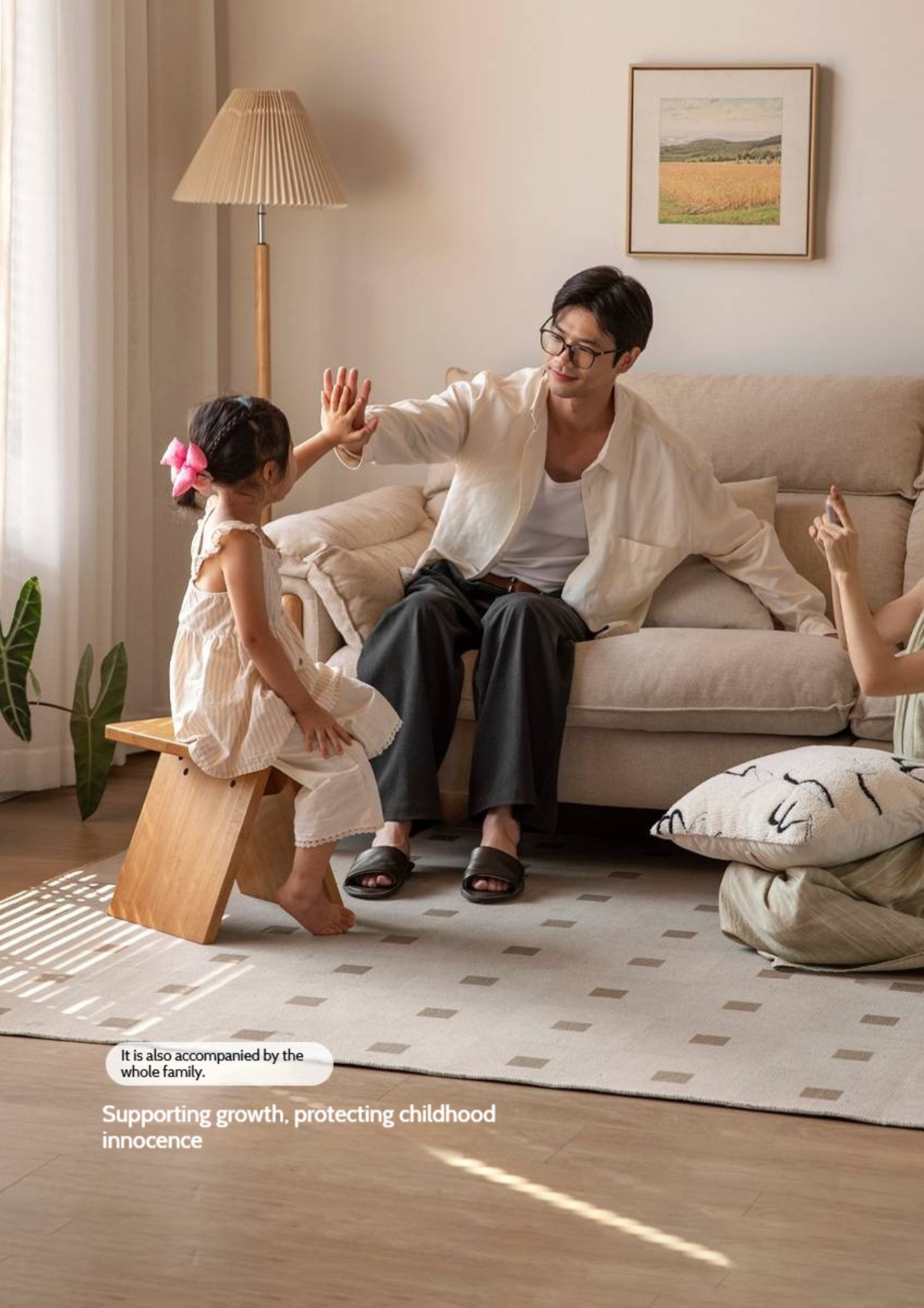 Solid Rubberwood Modern Minimalist Shoe Changing Stool