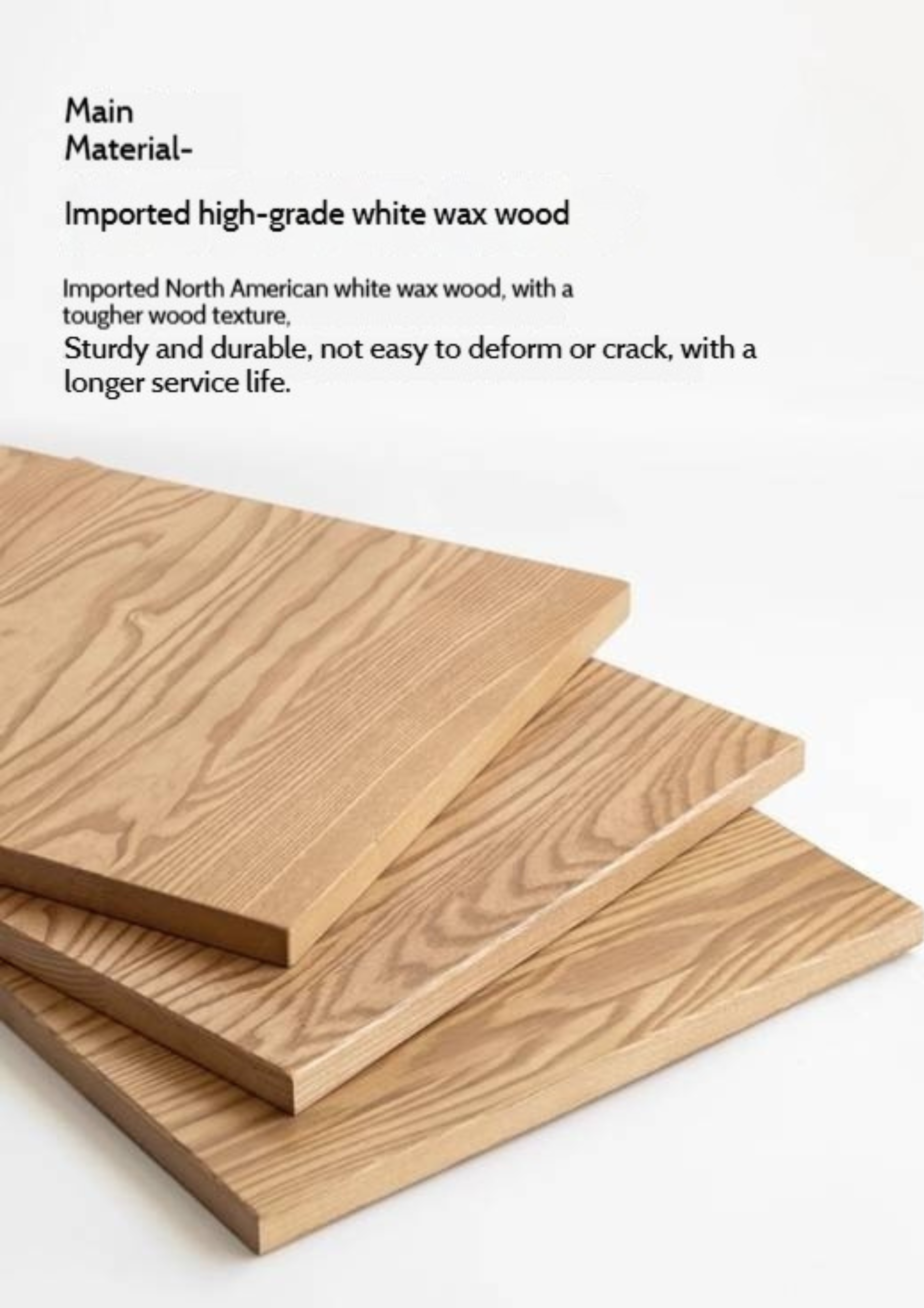 Ash Solid Wood Original Wood Style Multifunctional Vanity Table