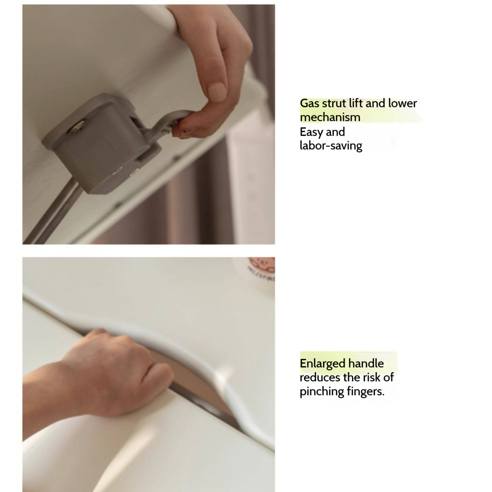 Solid Rubberwood Cream Style Children's Learning Desk