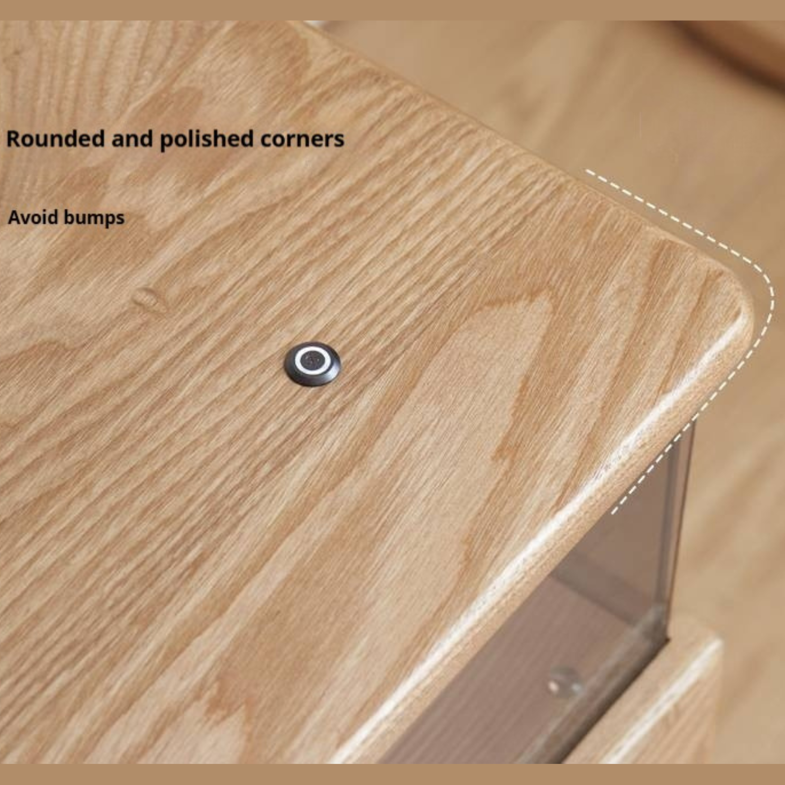 Ash Solid Wood Modern TV Cabinet