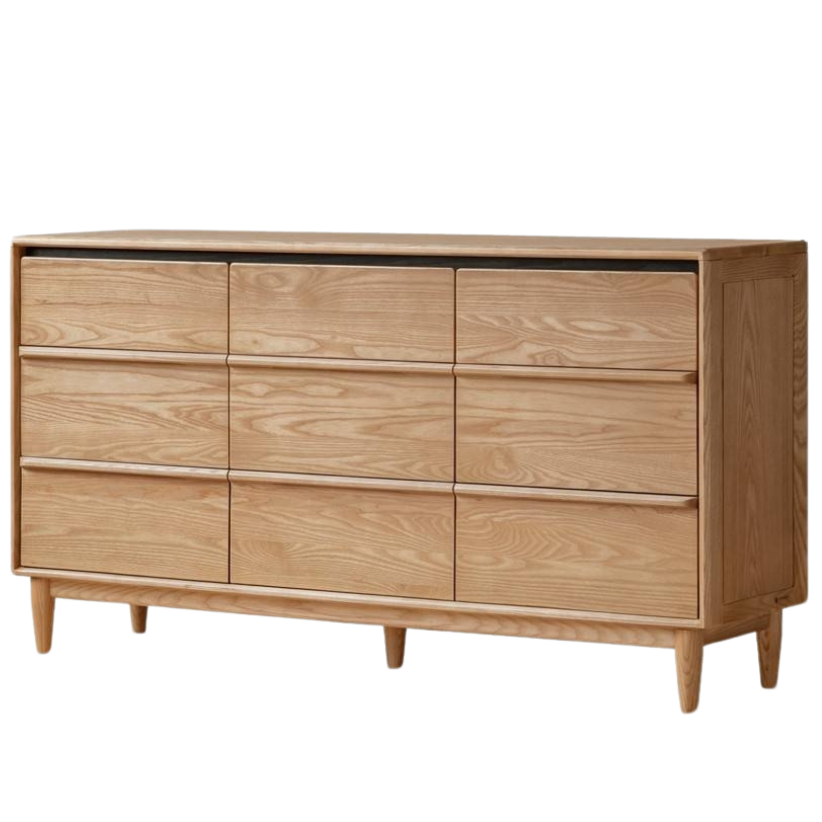 Ash Solid Wood Storage Drawer Cabinet