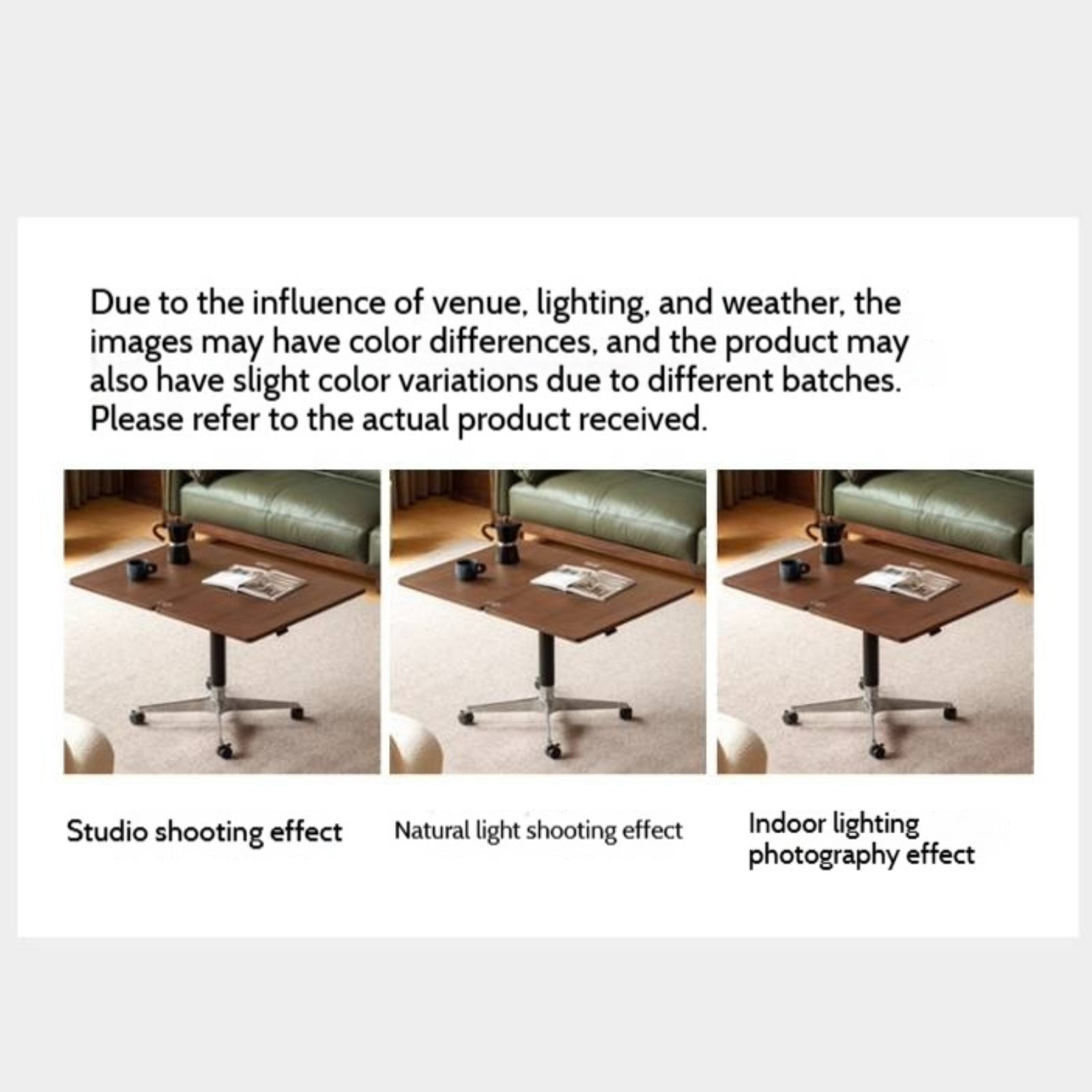 Black Walnut, Oak Solid Wood Folding Tea Table