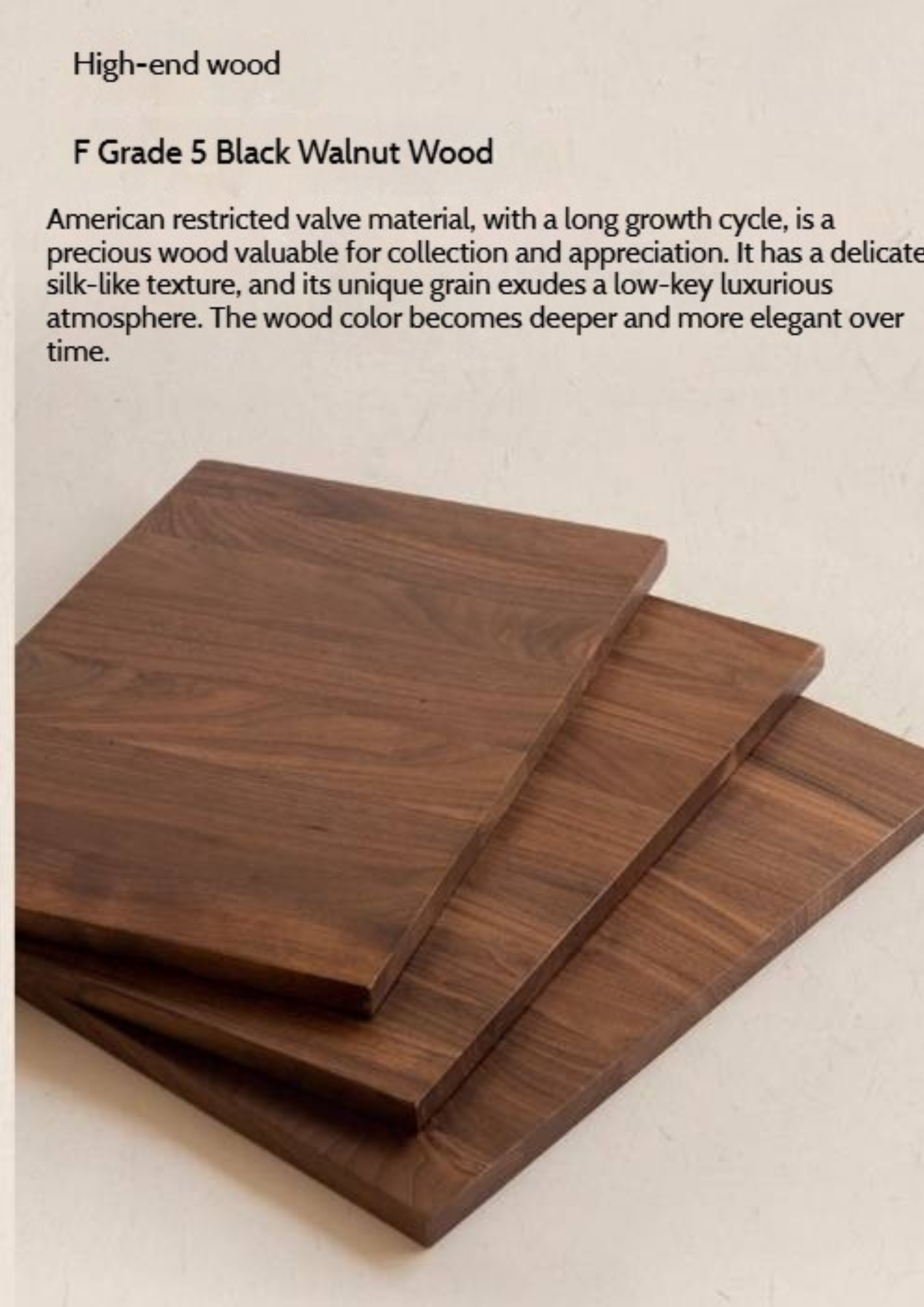 Black Walnut Solid Wood American Retro Chest of Drawers