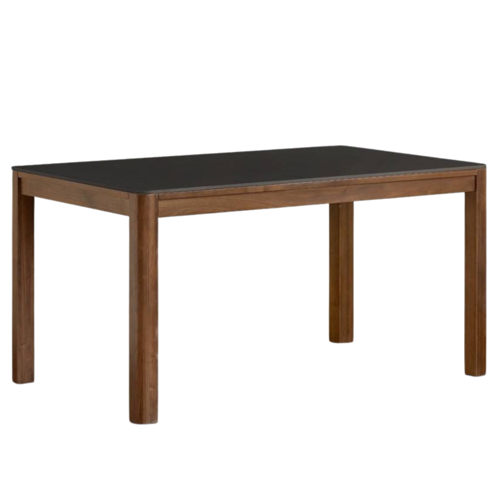 Black Walnut Solid Wood Light Luxury Style Rock Plate Dining Table