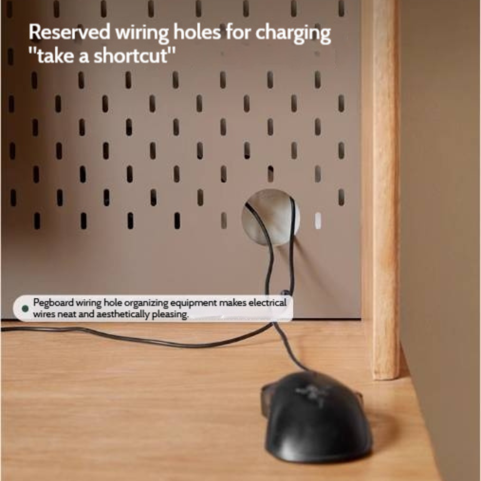 Oak Solid Wood Office Desk and Bookshelf Integrated