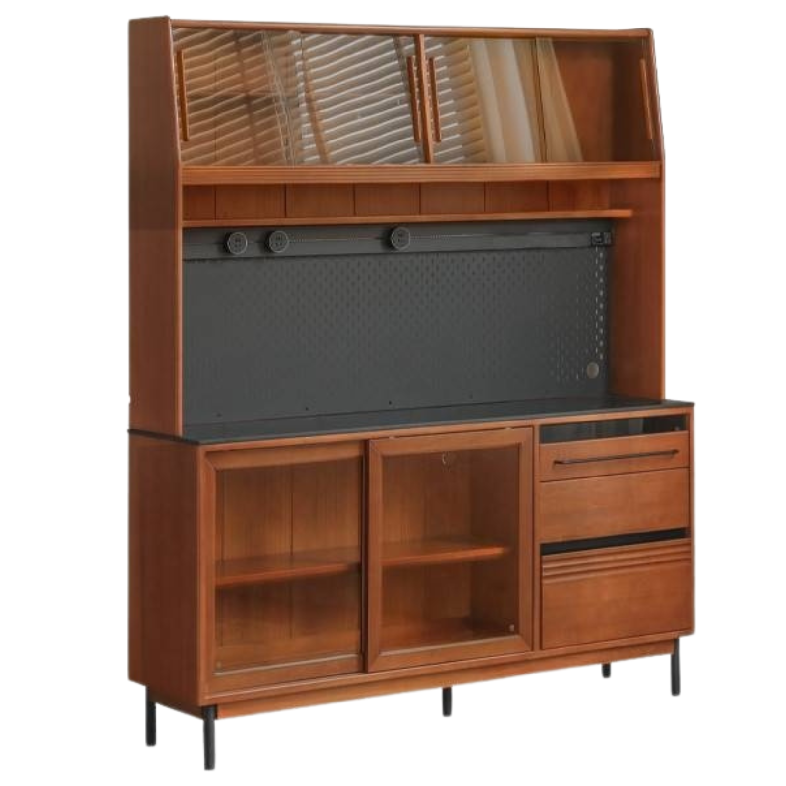 Poplar Solid Wood Antique Style Dining Cabinet