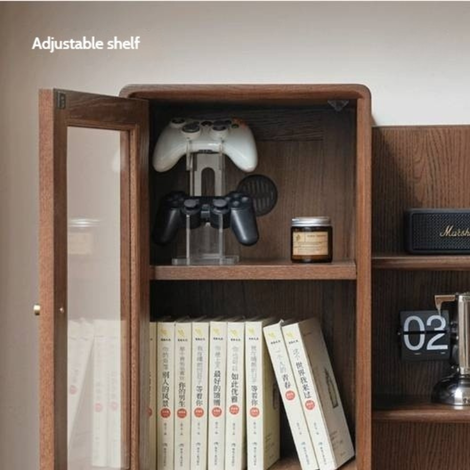 Oak Solid Wood Extendable Computer Desk