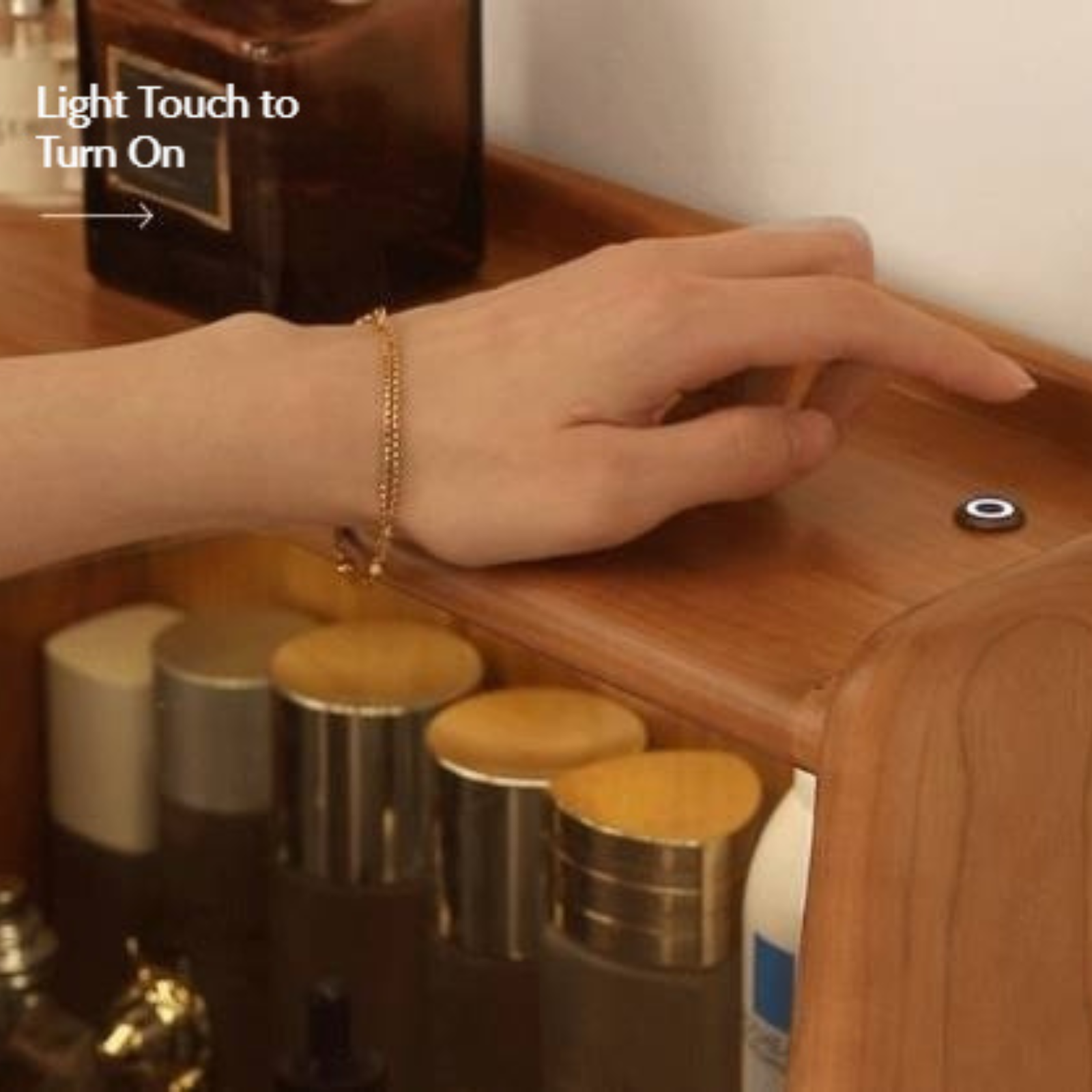 Cherry Solid Wood Multifunctional Vanity Table