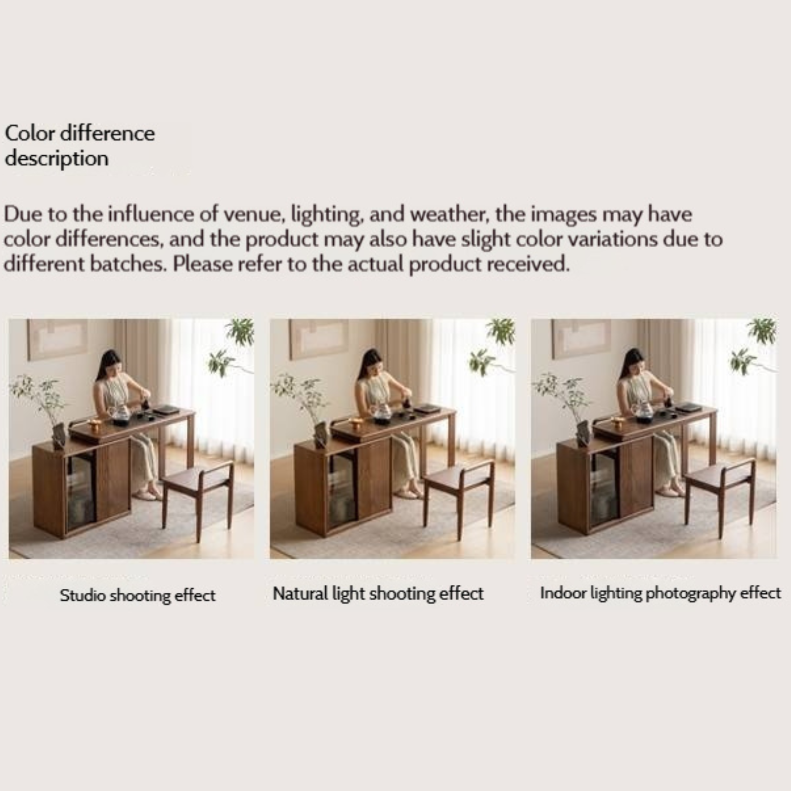 Pine Solid Wood Retractable Tea Table