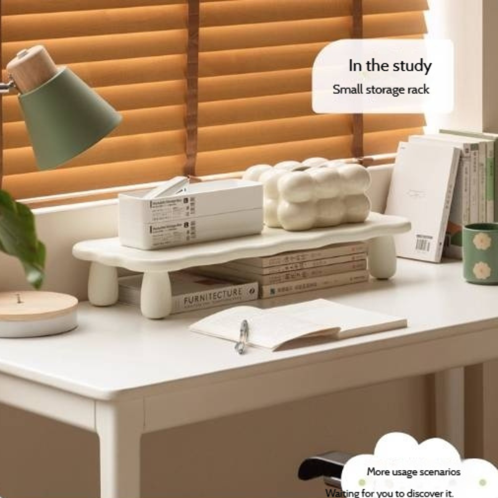 Tulipwood Solid Wood Computer Desktop, Storage Rack