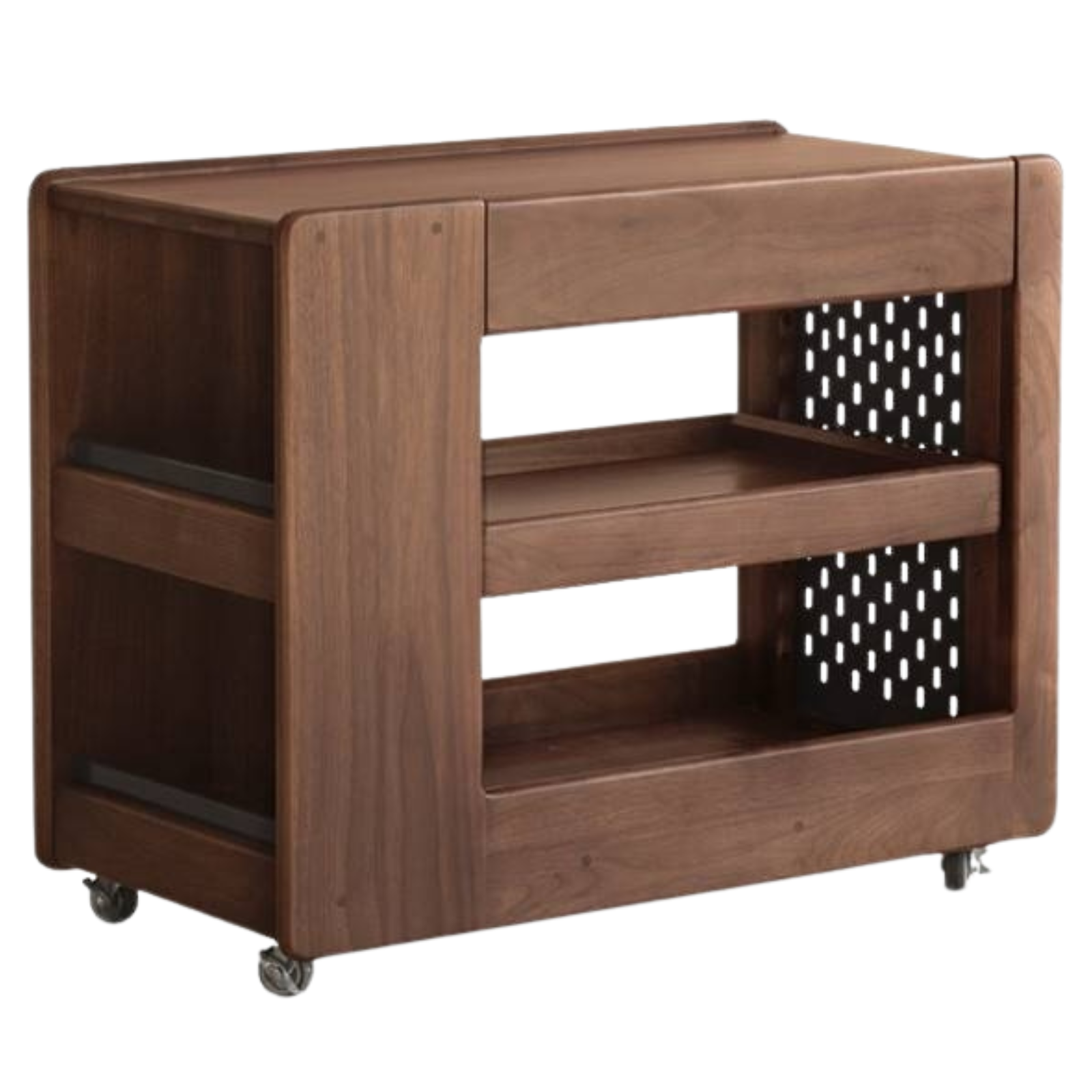 Black Walnut, Oak Solid Wood Luxury Corner Side Table