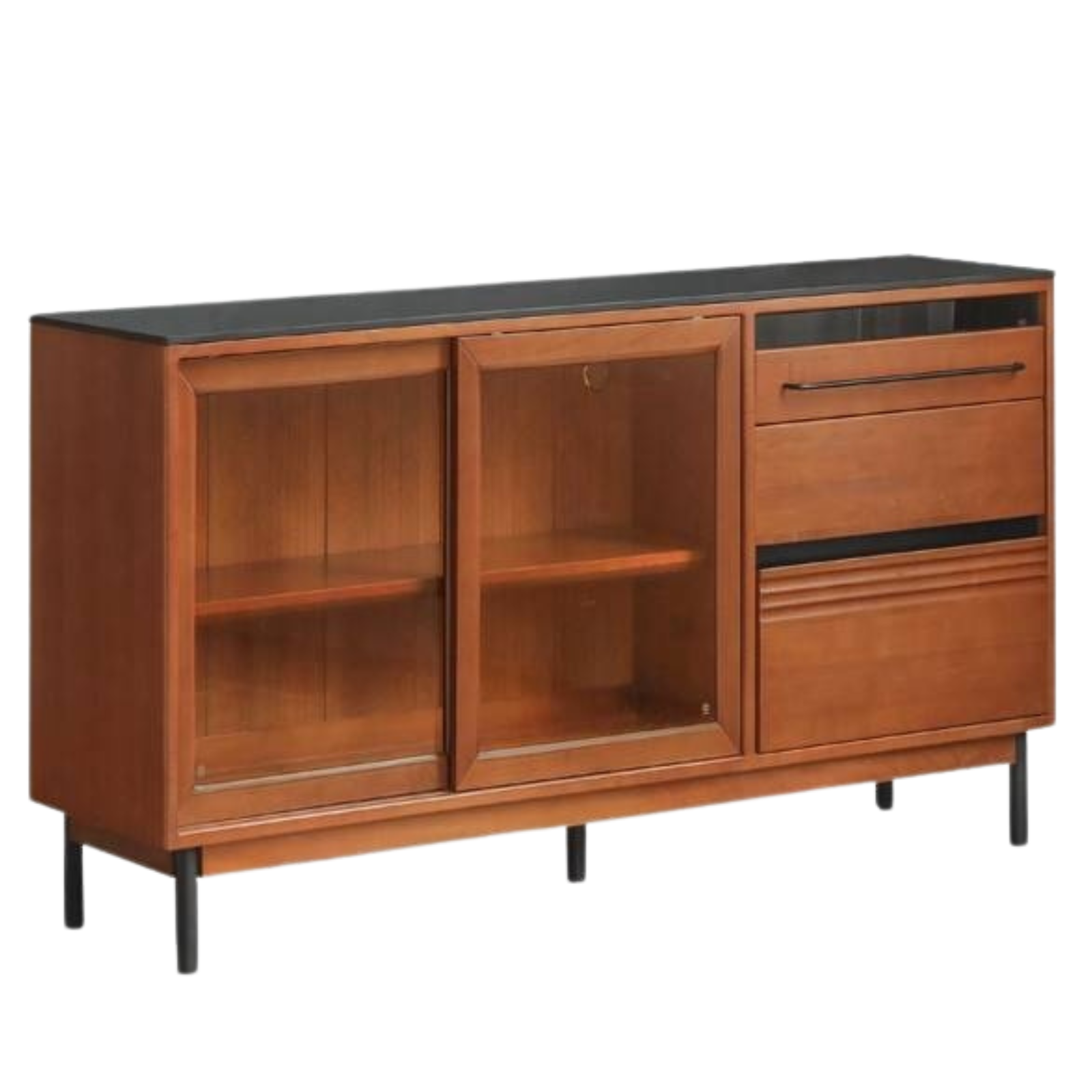 Poplar Solid Wood Antique Style Dining Cabinet