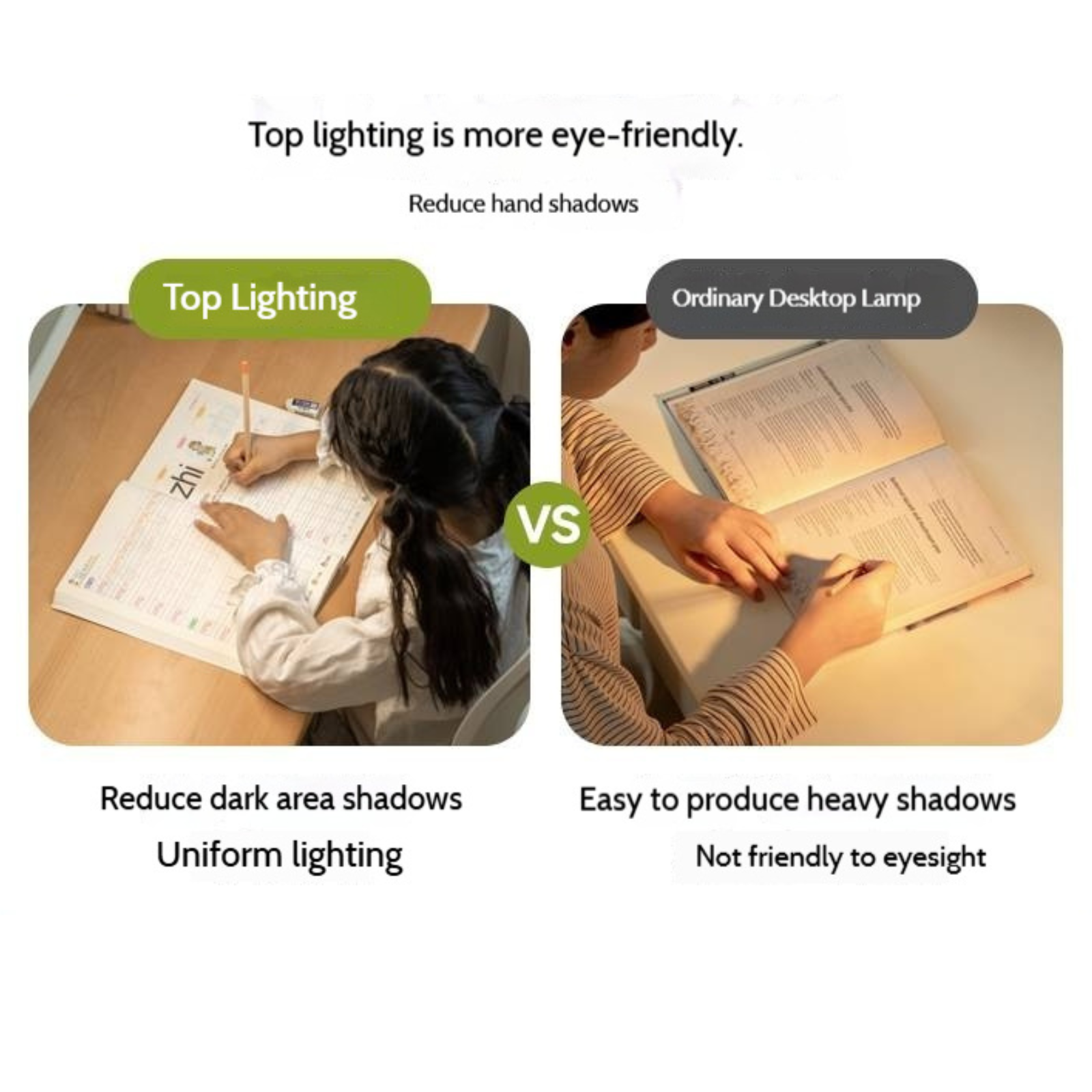 Beech Solid Wood Children's Learning Desk Bookshelf Integrated