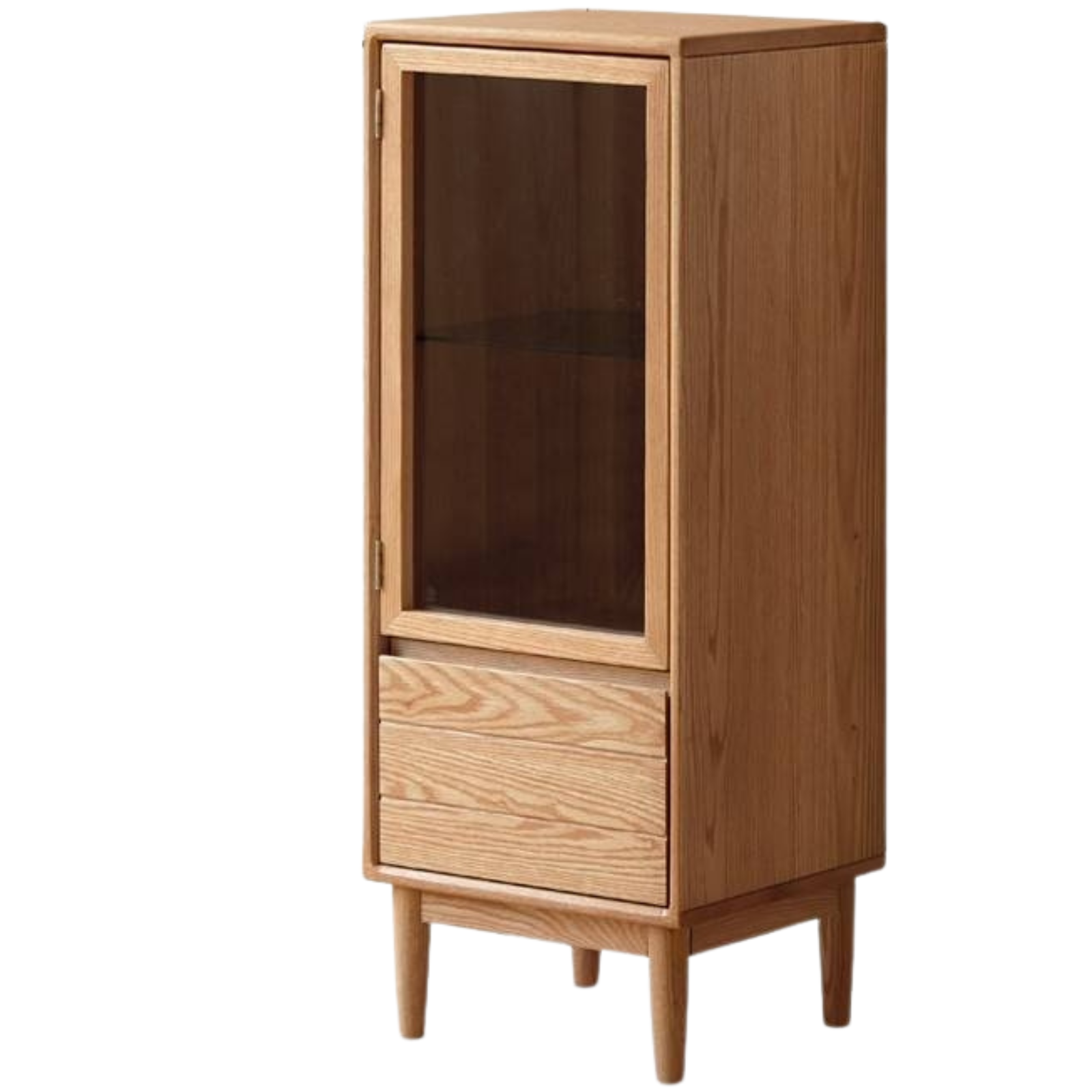 Oak Solid Wood Modern Simple Storage Side Cabinet.