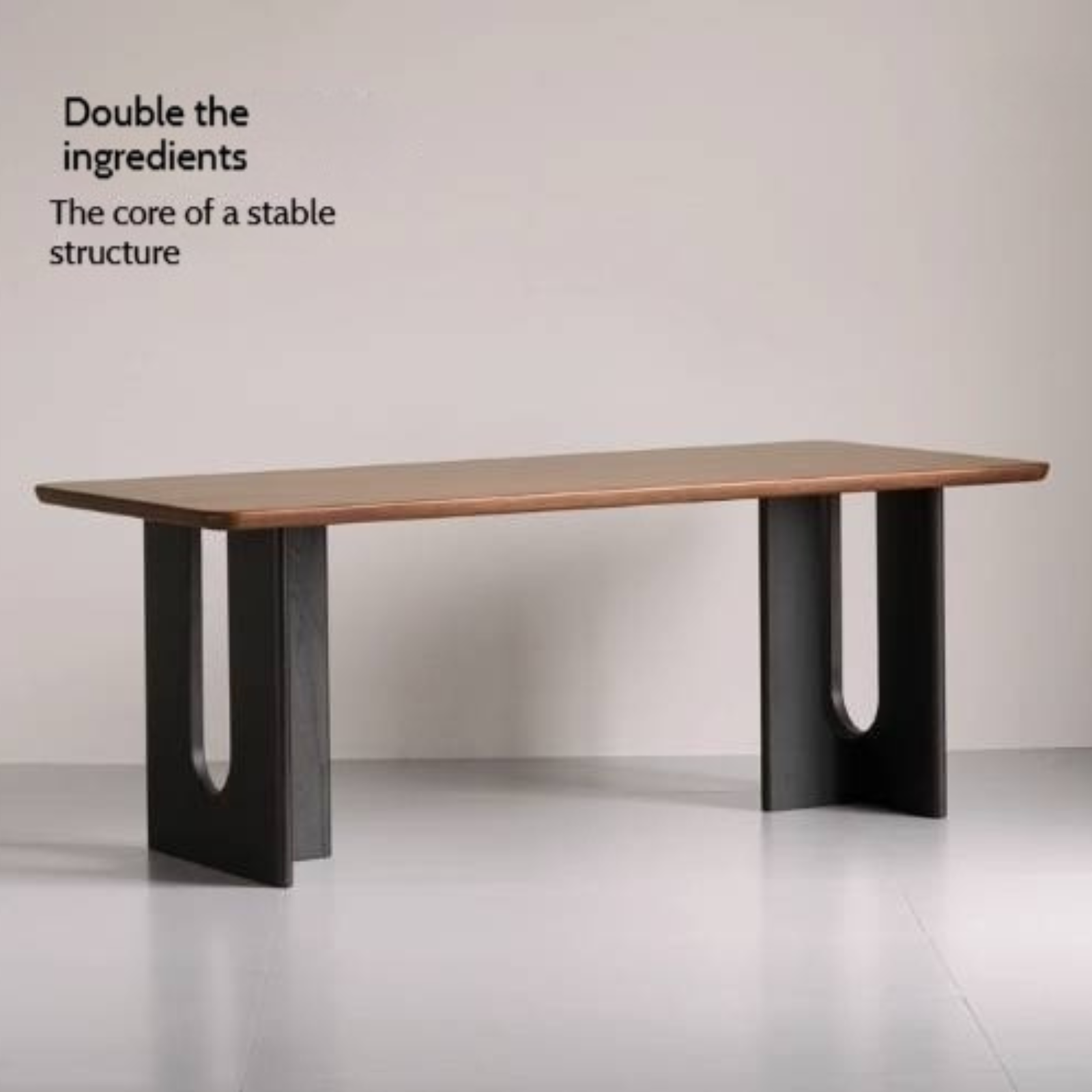 Black Walnut Solid Wood Light Luxury Dining Table