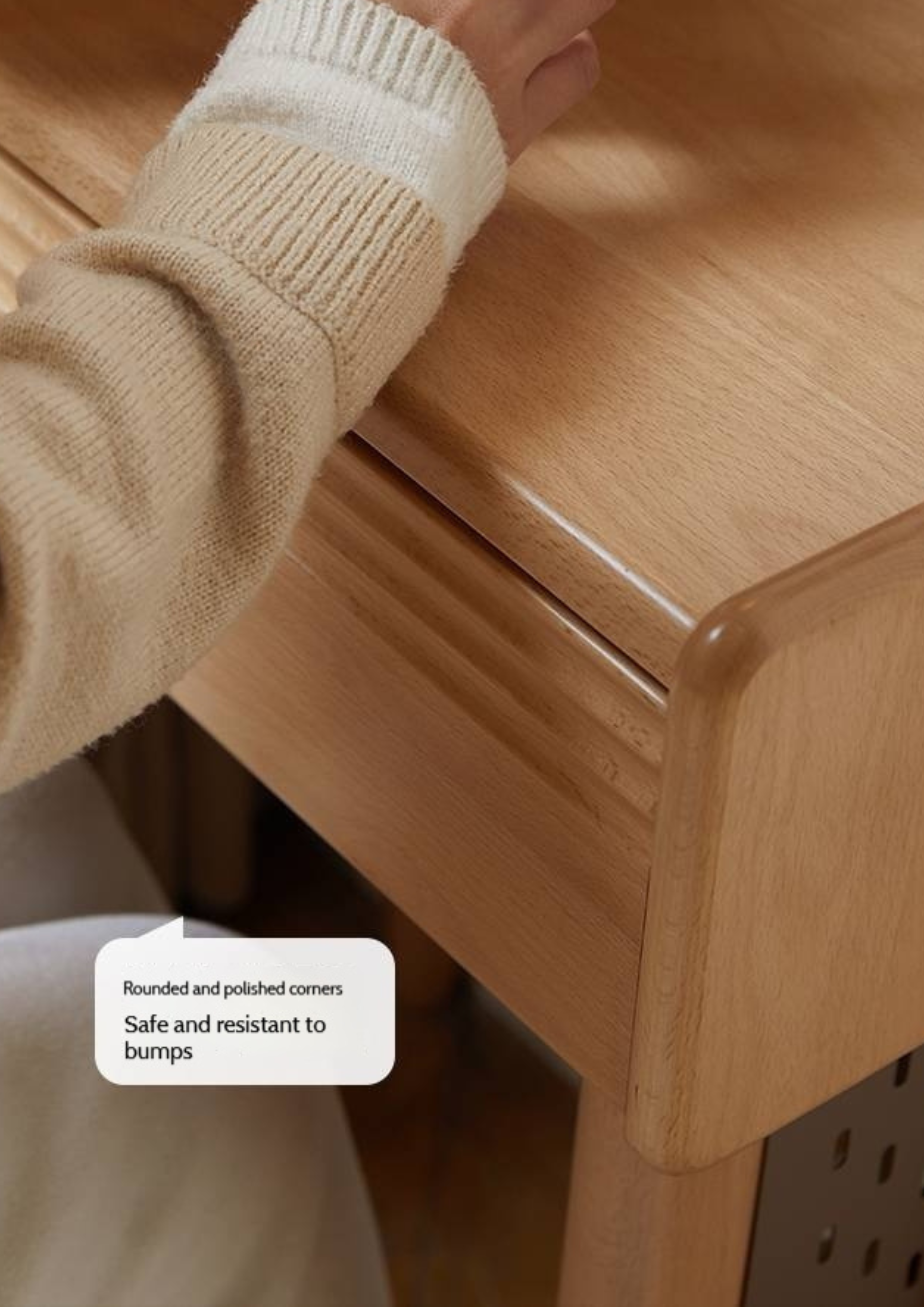 Beech Solid Wood Multifunctional Vanity Table Makeup