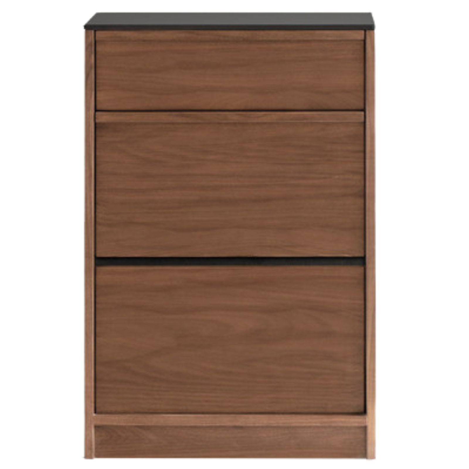 Black Walnut, Ash Solid Wood Light Luxury Style Rock Board Sideboard