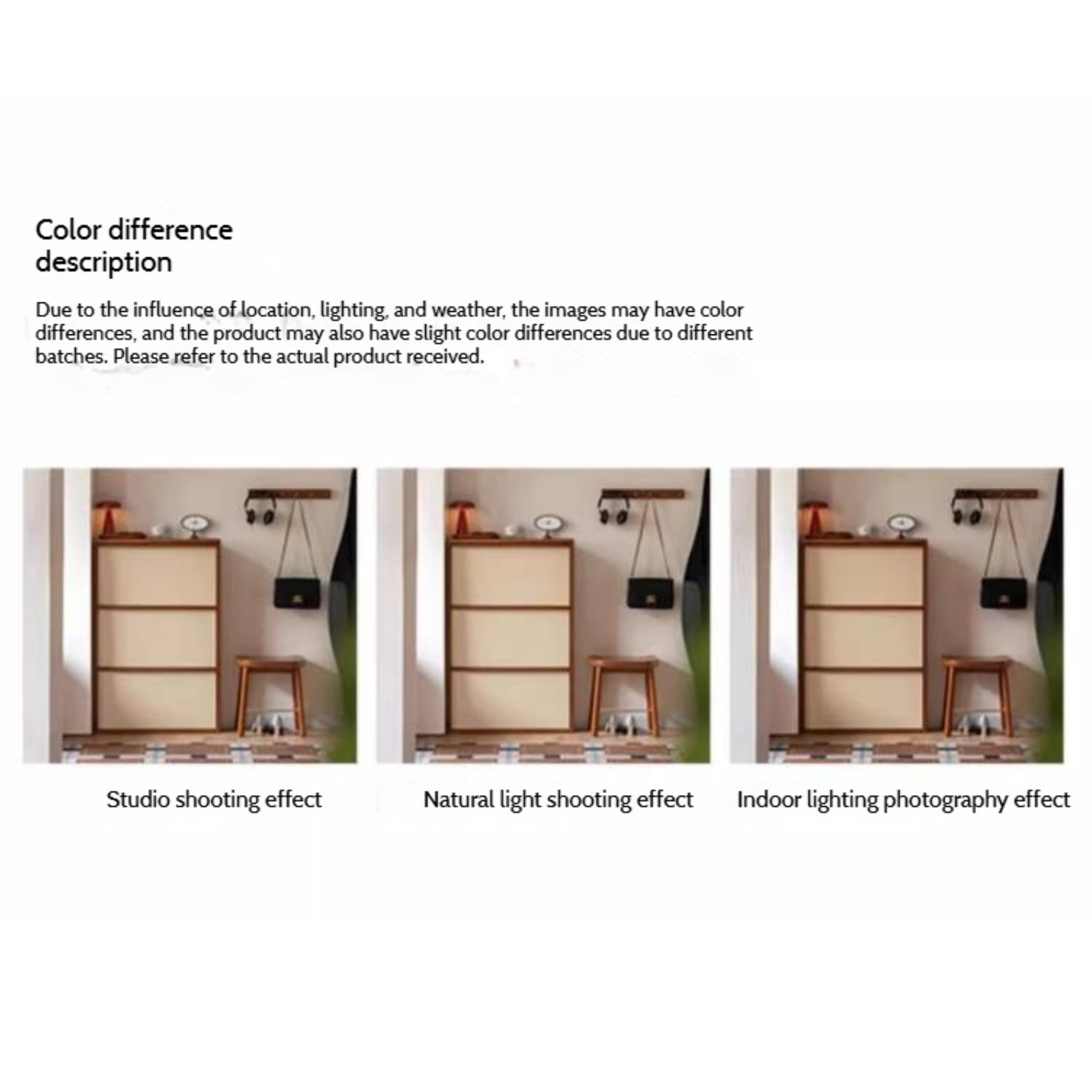 Poplar Solid Wood Middle Ages Style Shoe Cabinet