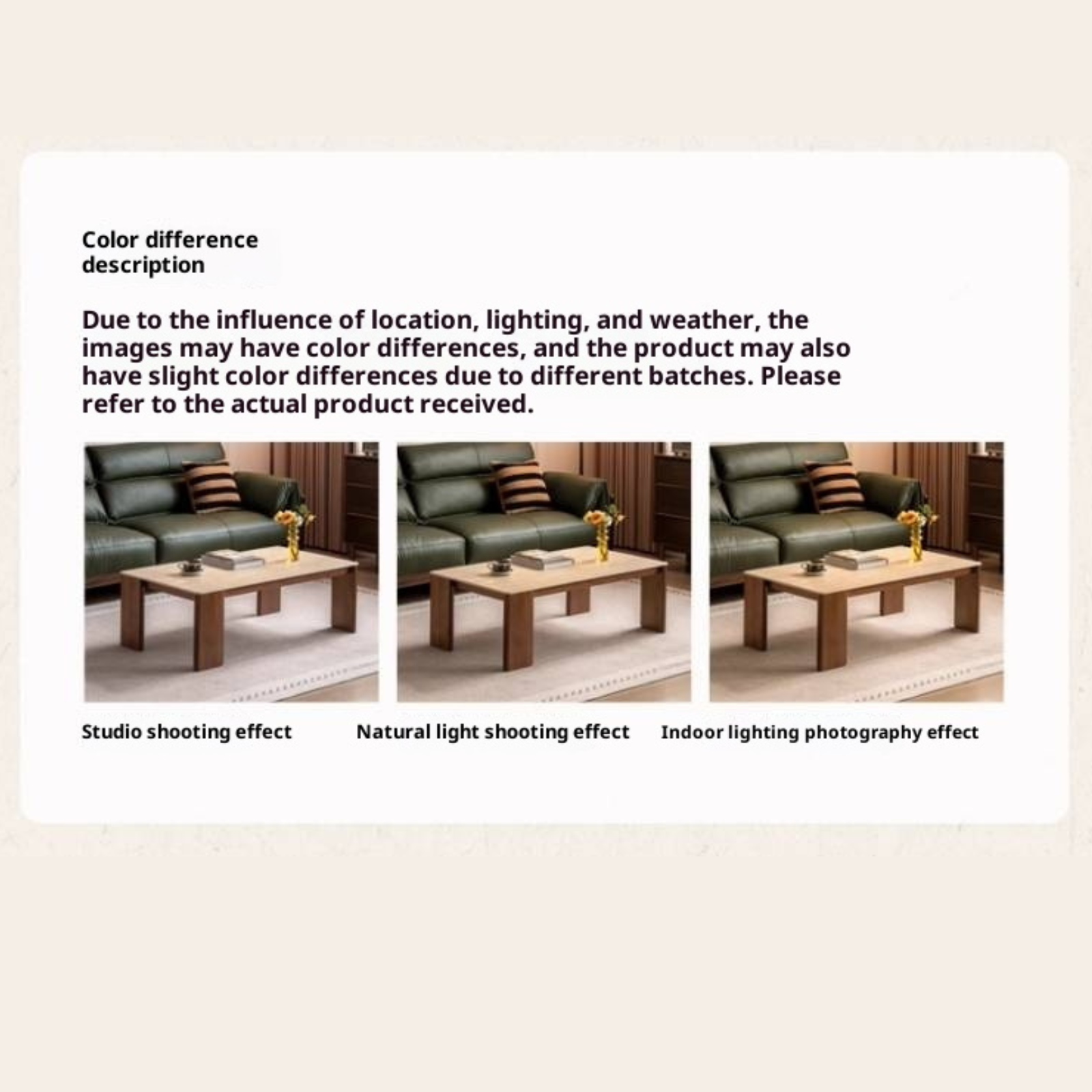 Black Walnut Solid Wood Rectangular Tea Table