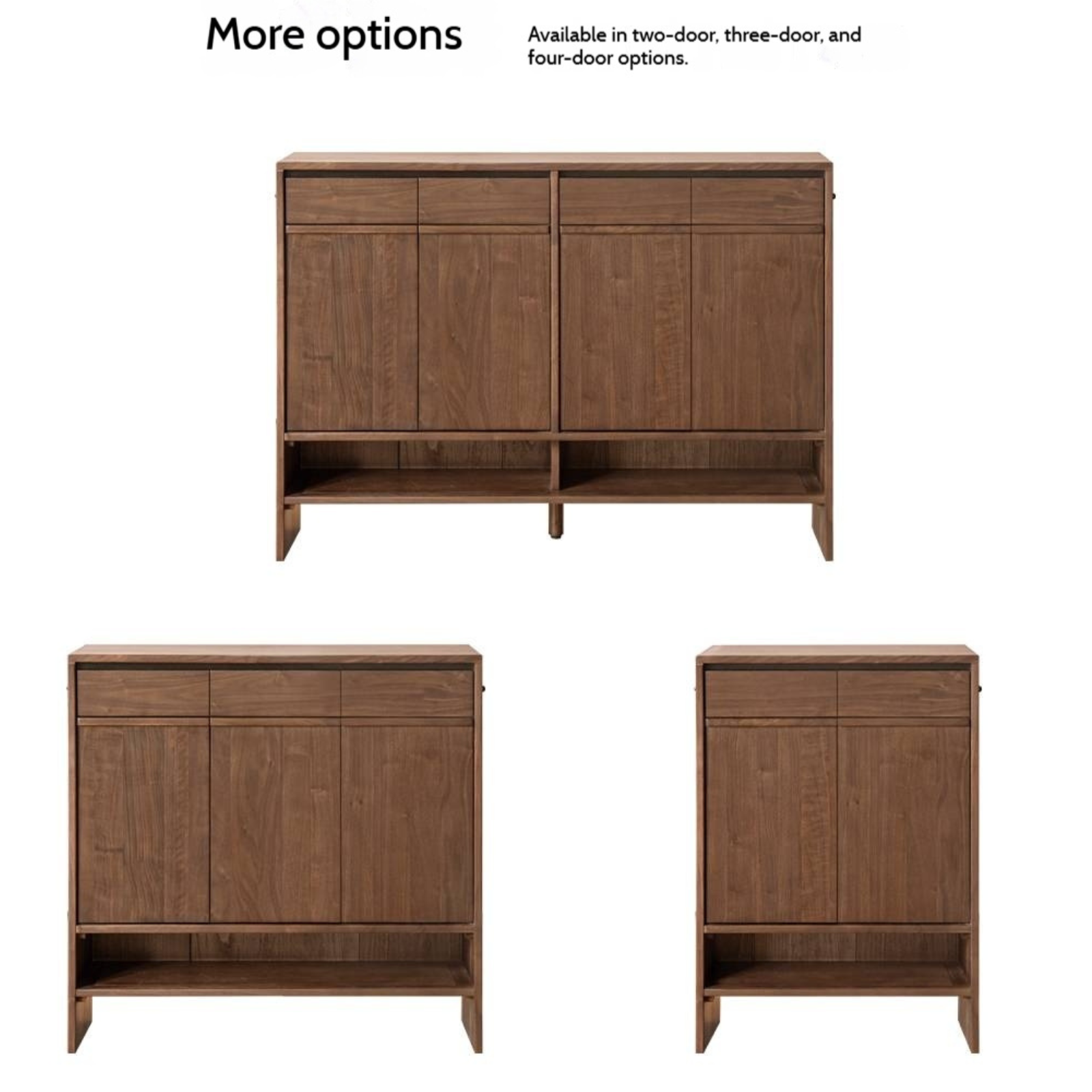 Black Walnut, Oak Solid Wood Italian Light Luxury Shoe Cabinet