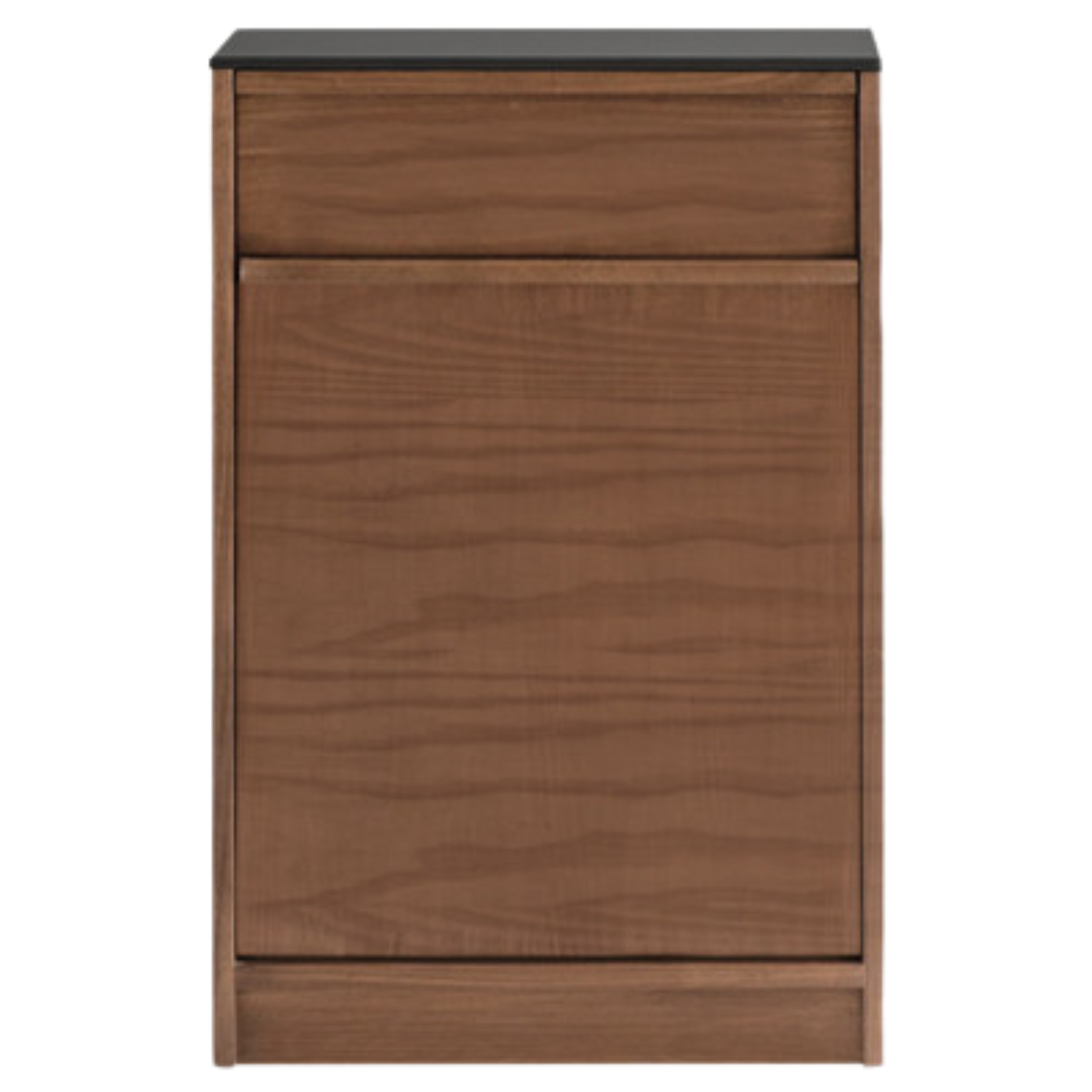Black Walnut, Ash Solid Wood Light Luxury Style Rock Board Sideboard