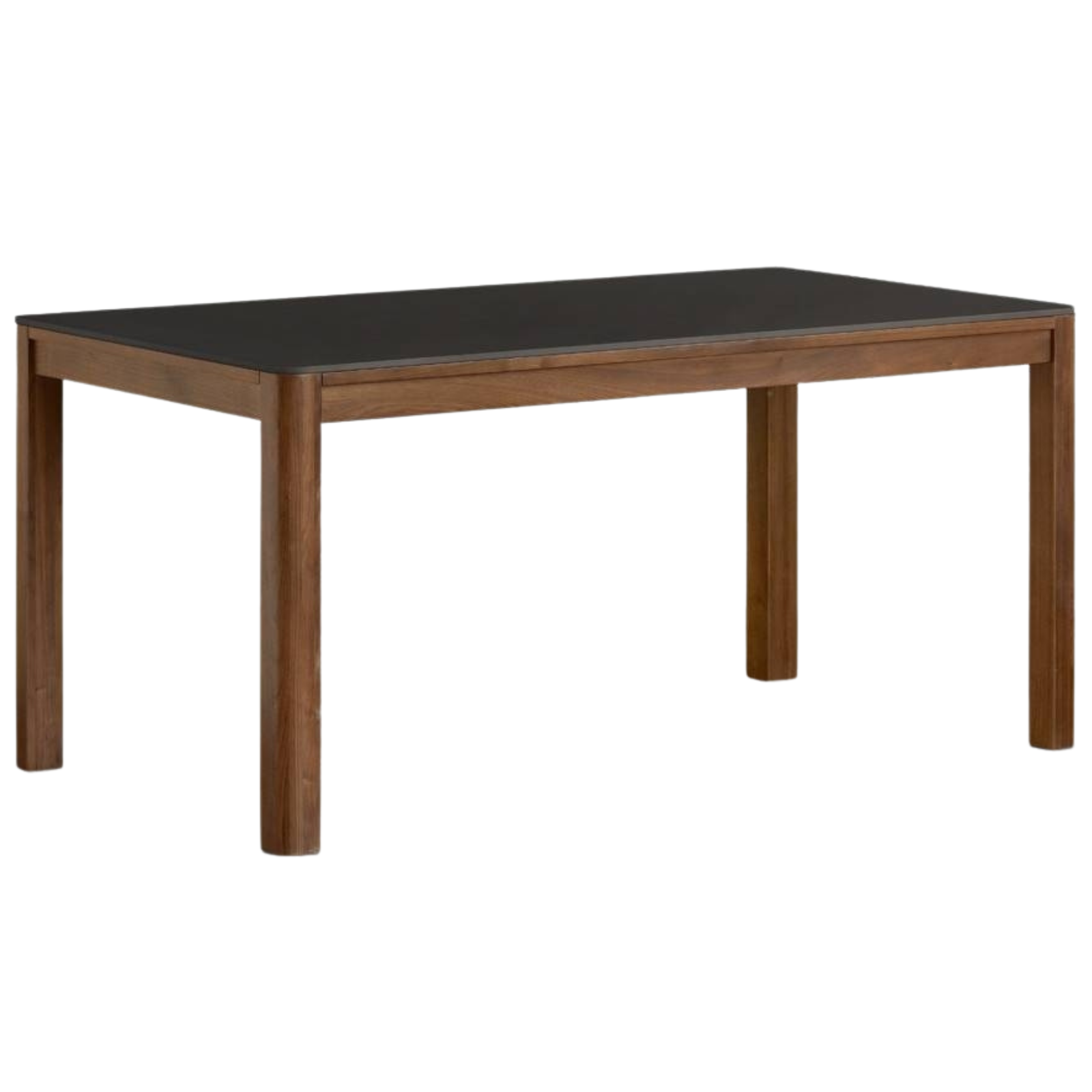 Black Walnut Solid Wood Light Luxury Style Rock Plate Dining Table