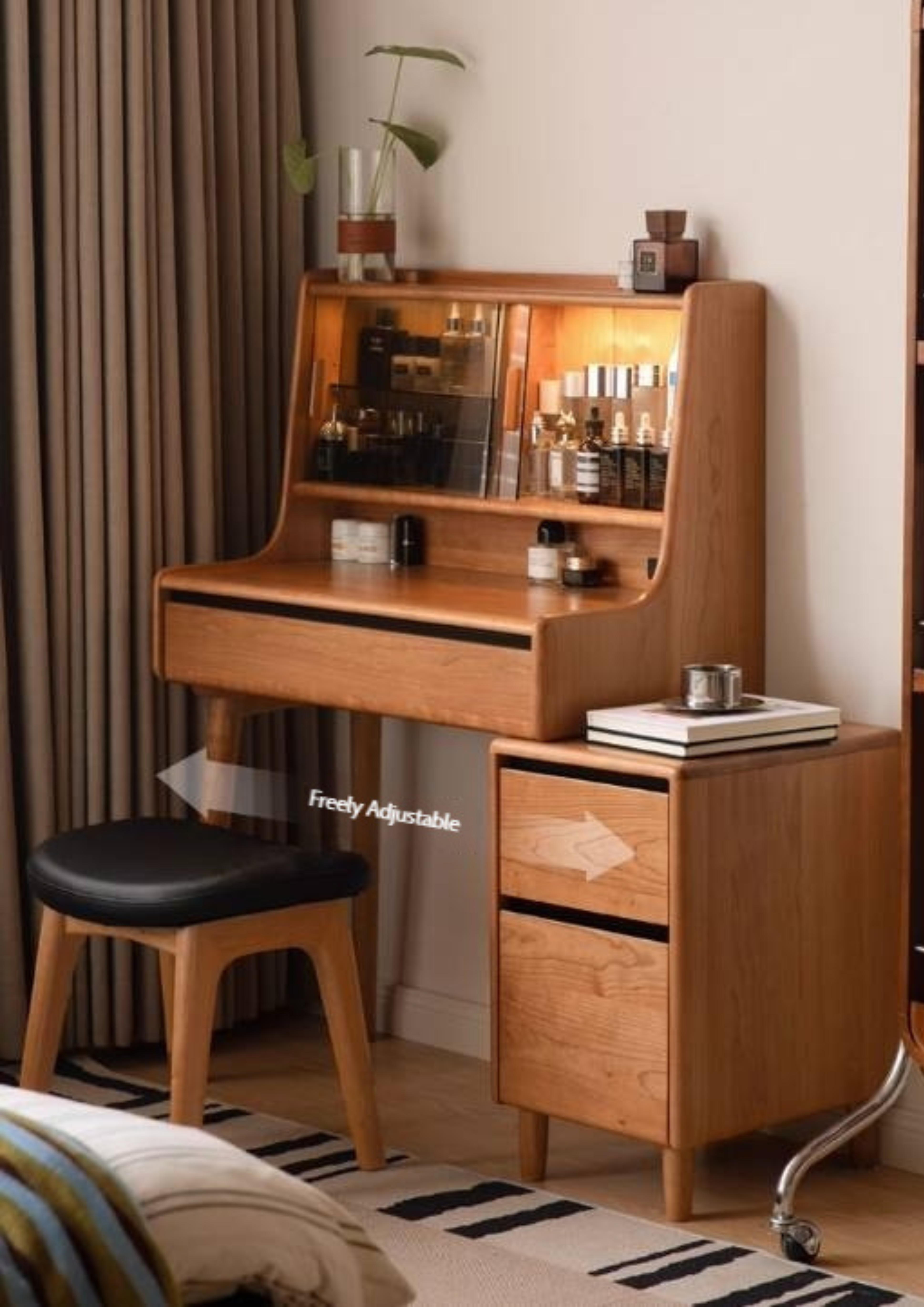 Cherry Solid Wood Dressing Table