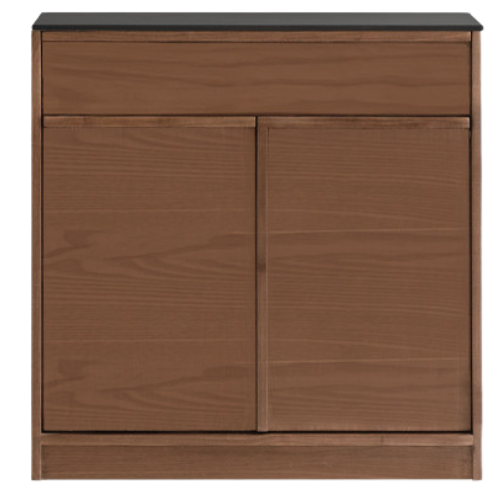 Black Walnut, Ash Solid Wood Light Luxury Style Rock Board Sideboard