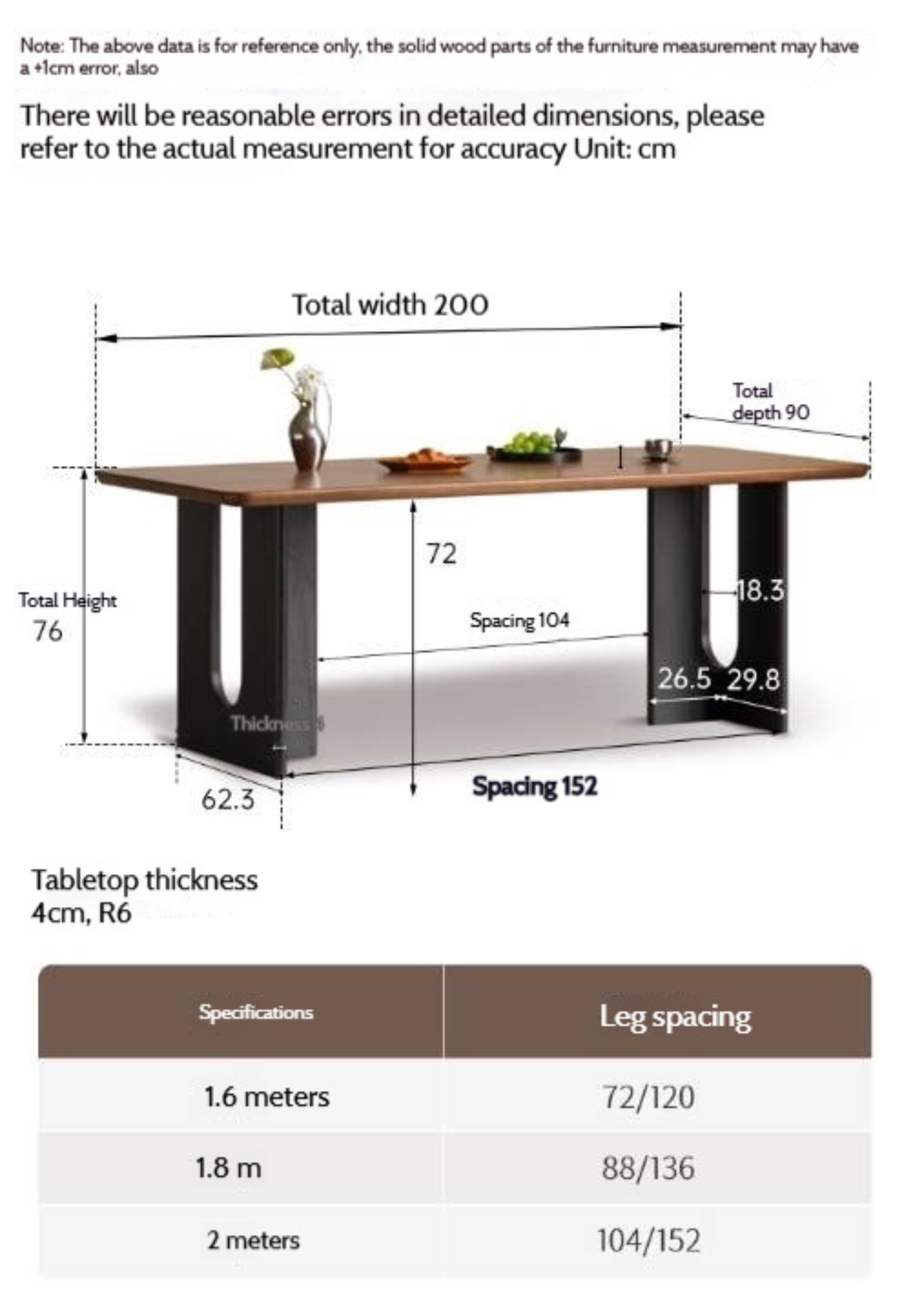 Black Walnut Solid Wood Light Luxury Dining Table