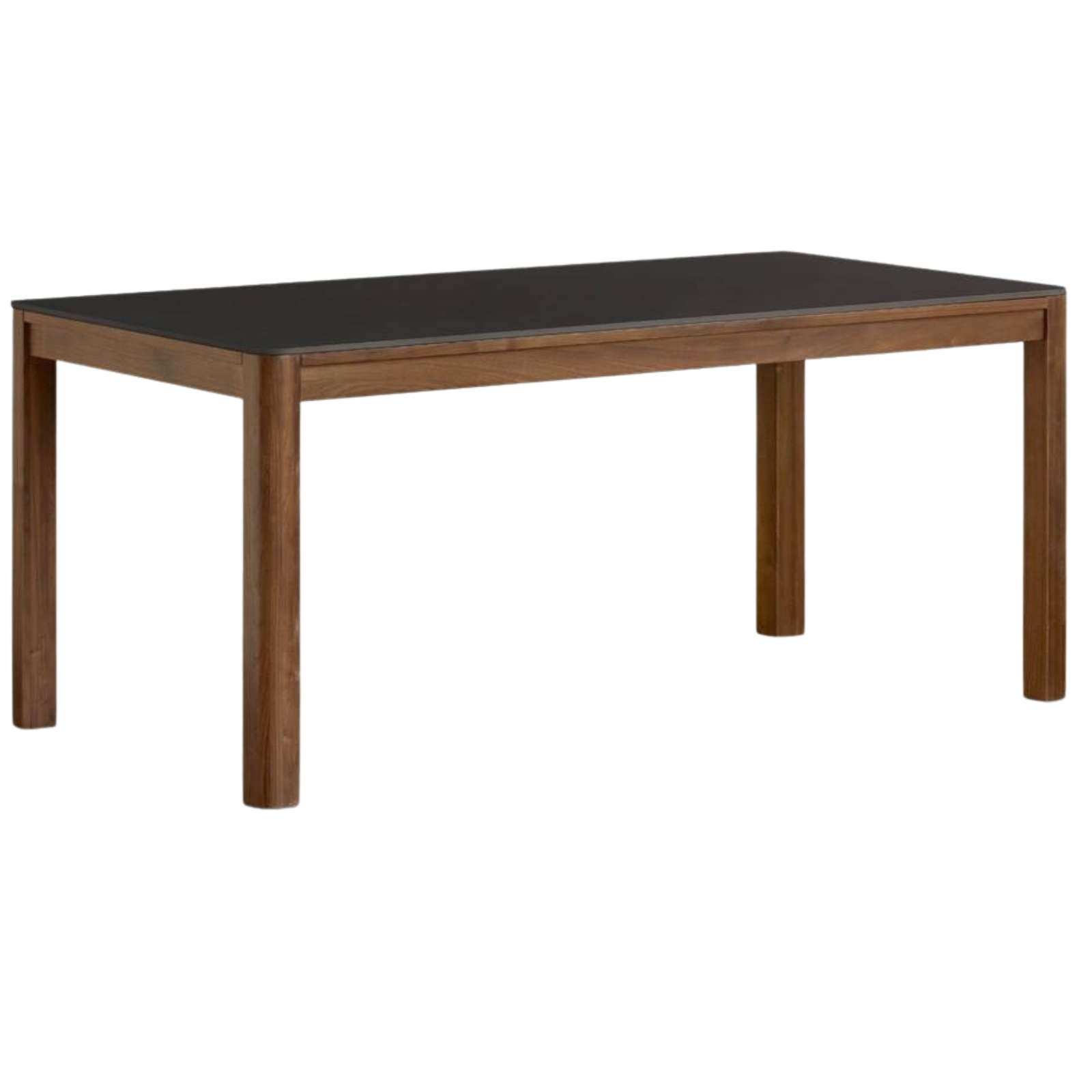 Black Walnut Solid Wood Light Luxury Style Rock Plate Dining Table