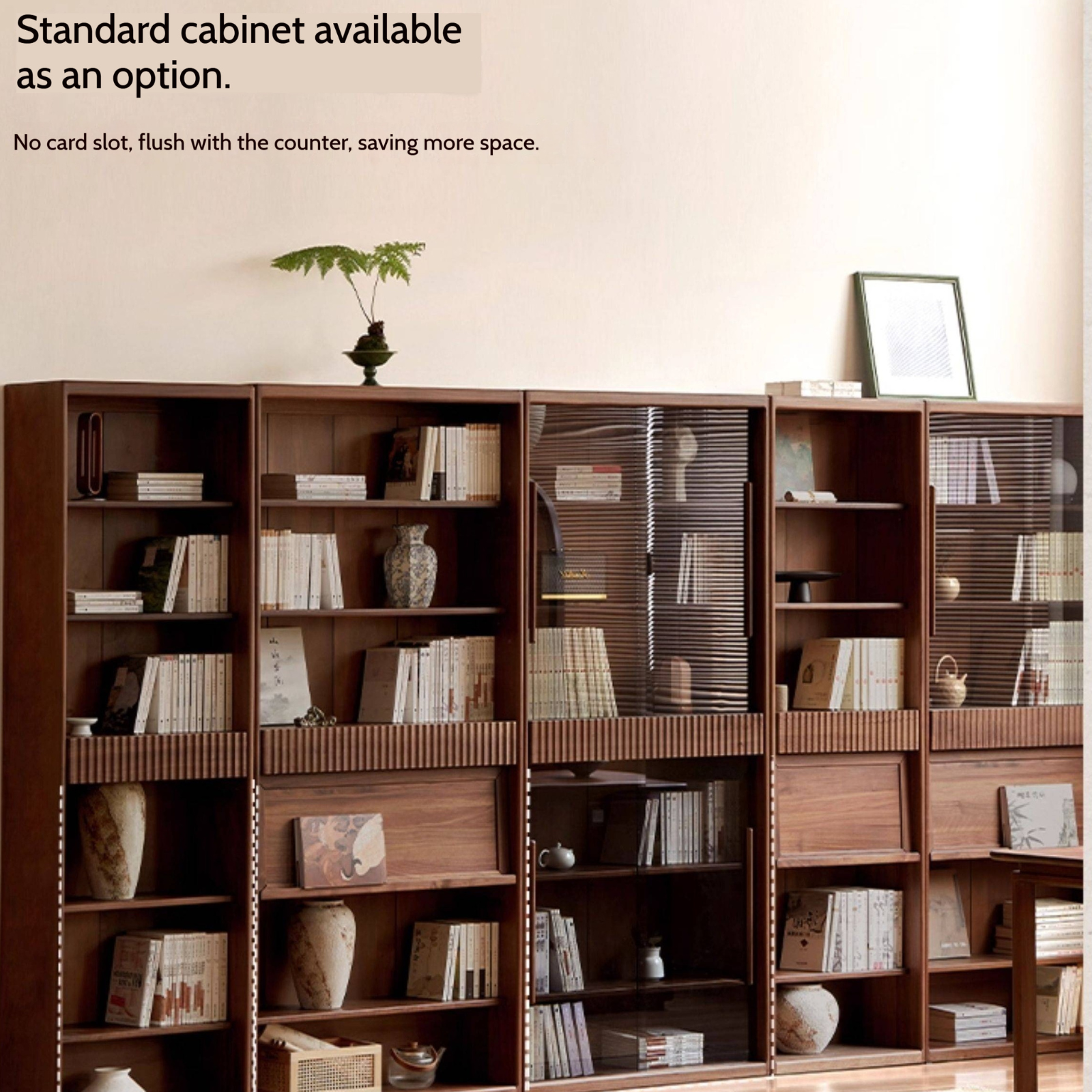 Ash Solid Wood Wall Combination Bookshelf