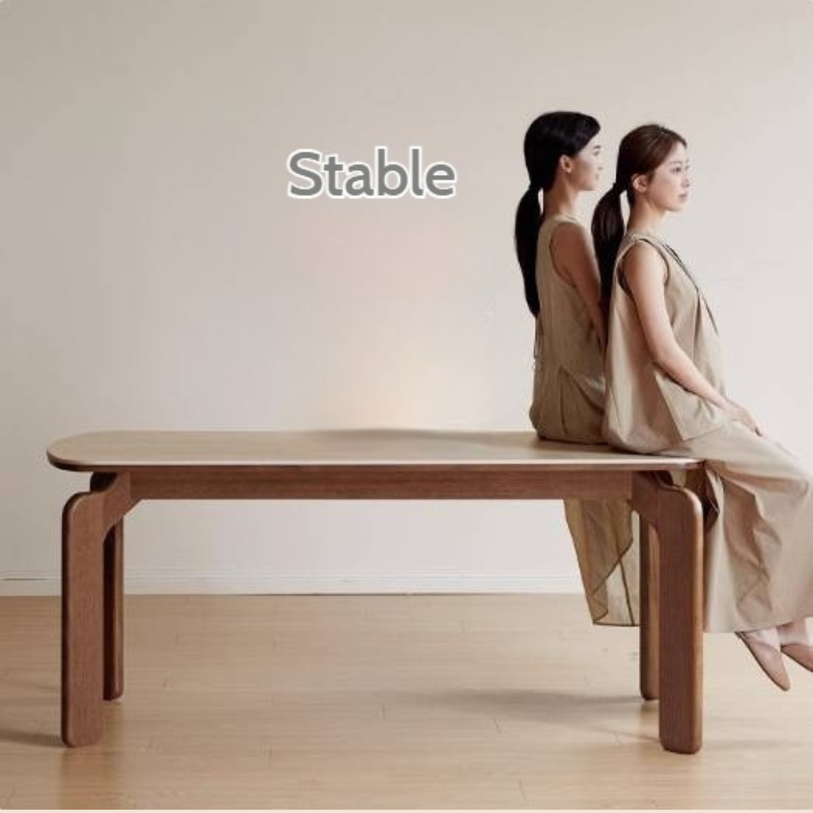 Sandalwood Solid Wood Rock Board Retro Antique Style Dining Table