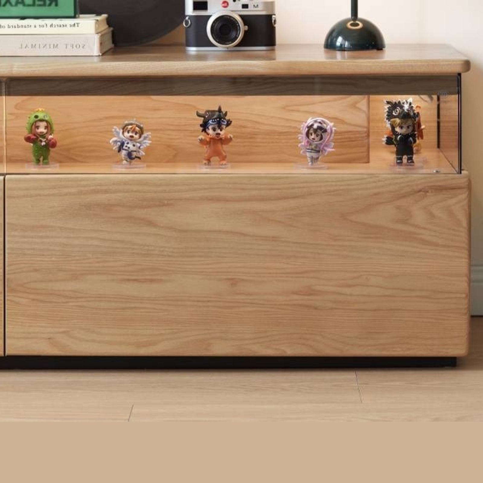 Ash Solid Wood Modern TV Cabinet