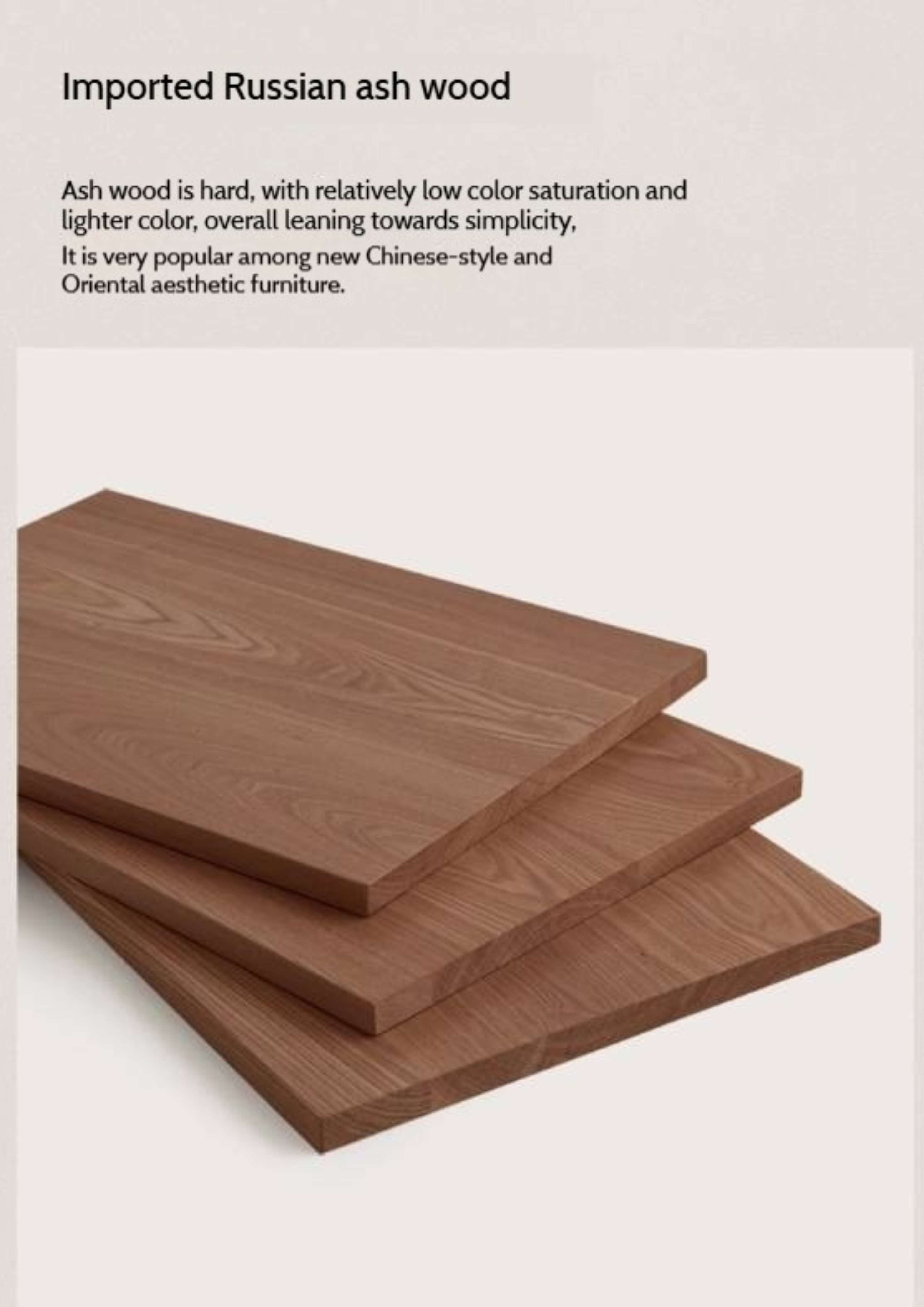 Ash Solid Wood Dual Use Round Coffee Table