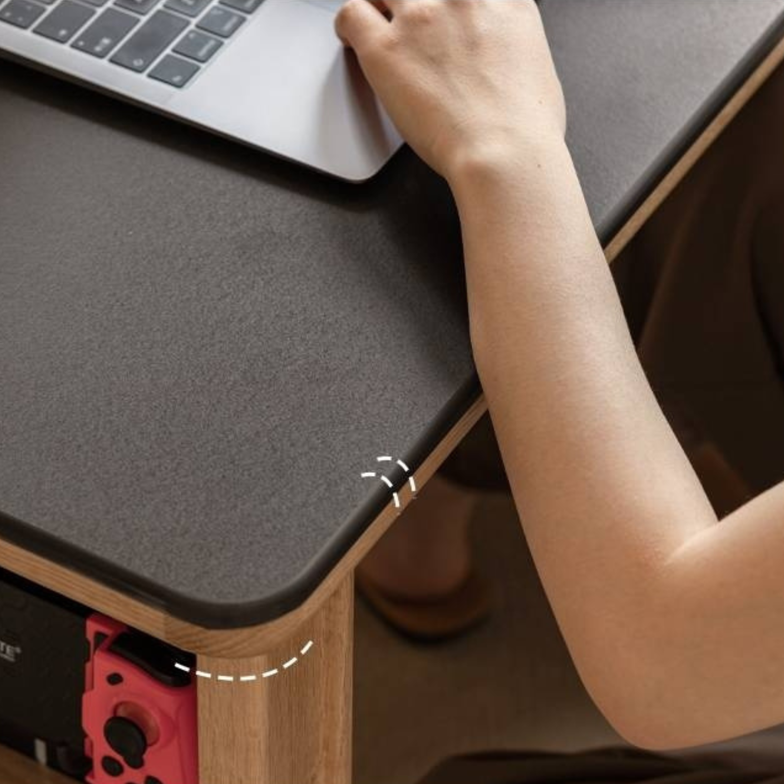 Beech Solid Wood Removable Rock Plate Telescopic Tea Table