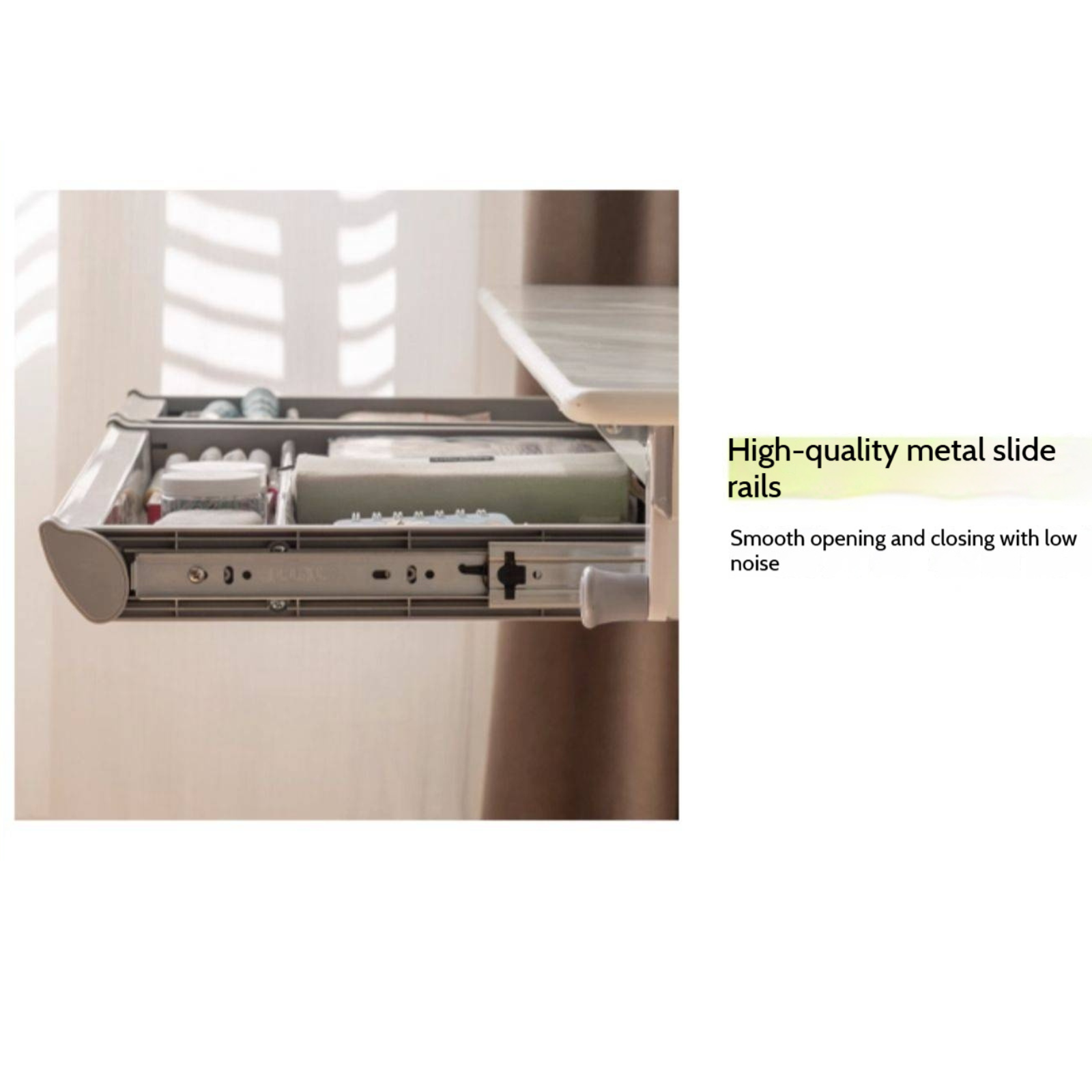 Solid Rubberwood Cream Style Children's Learning Desk