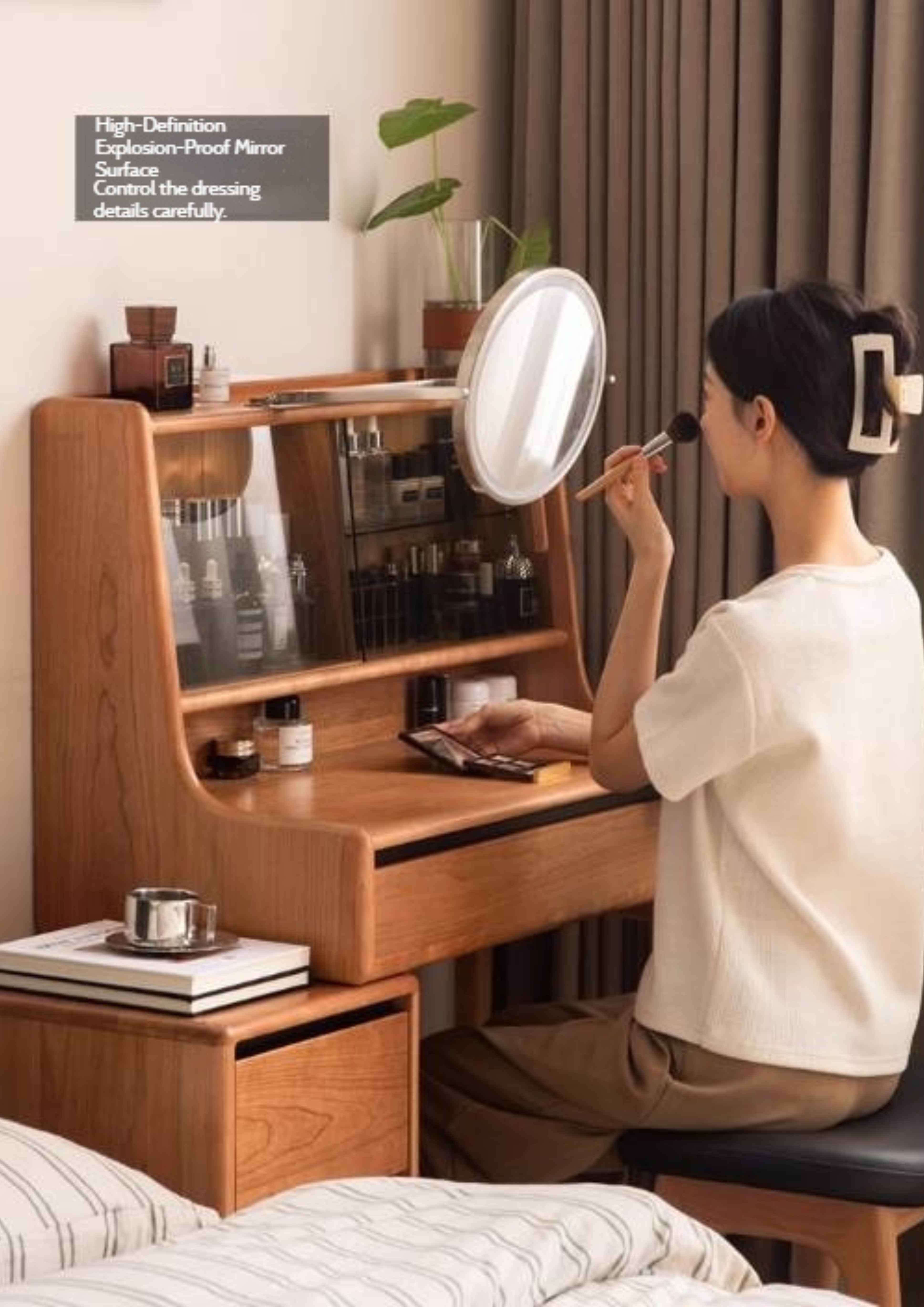 Cherry Solid Wood Dressing Table