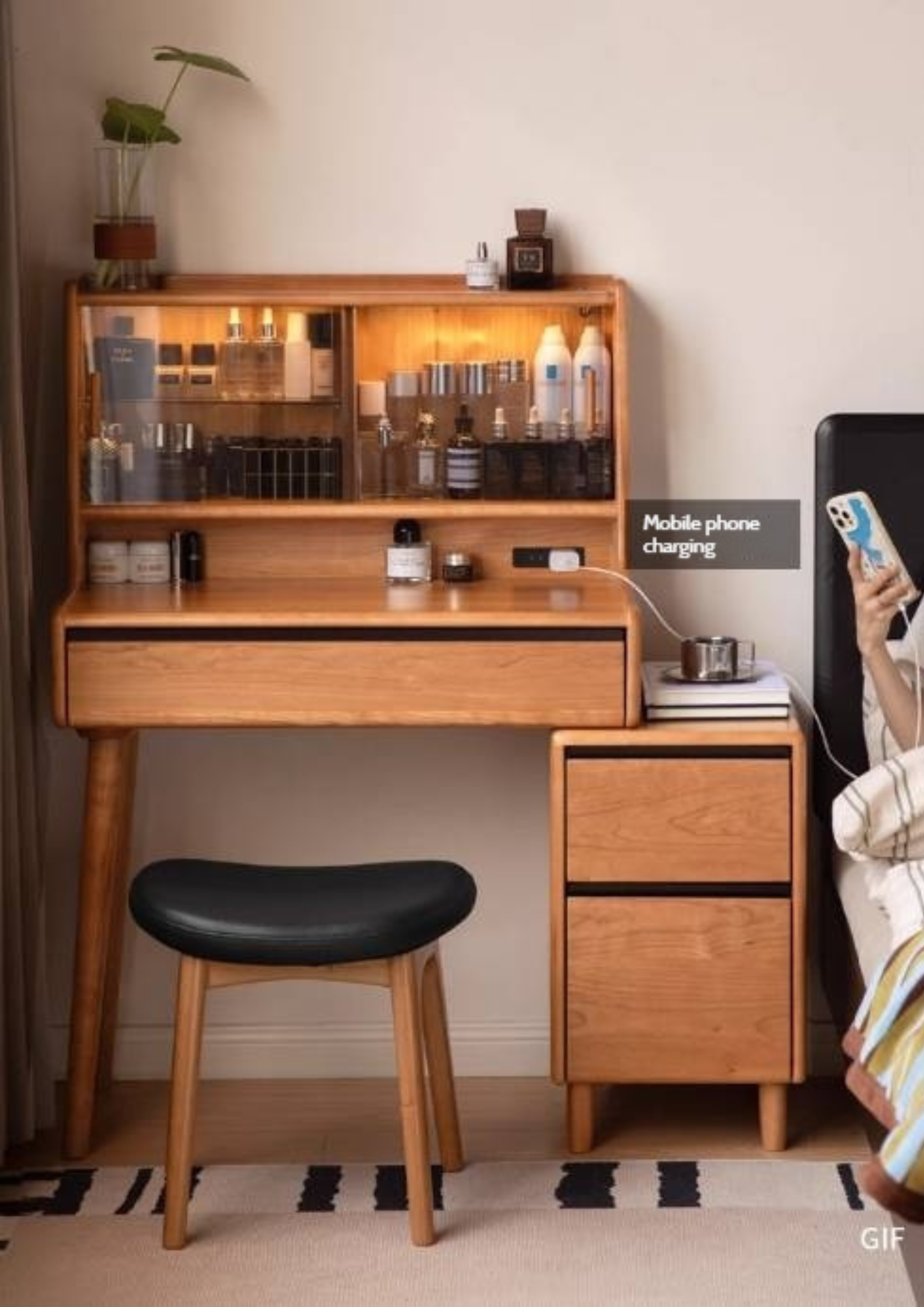 Cherry Solid Wood Dressing Table