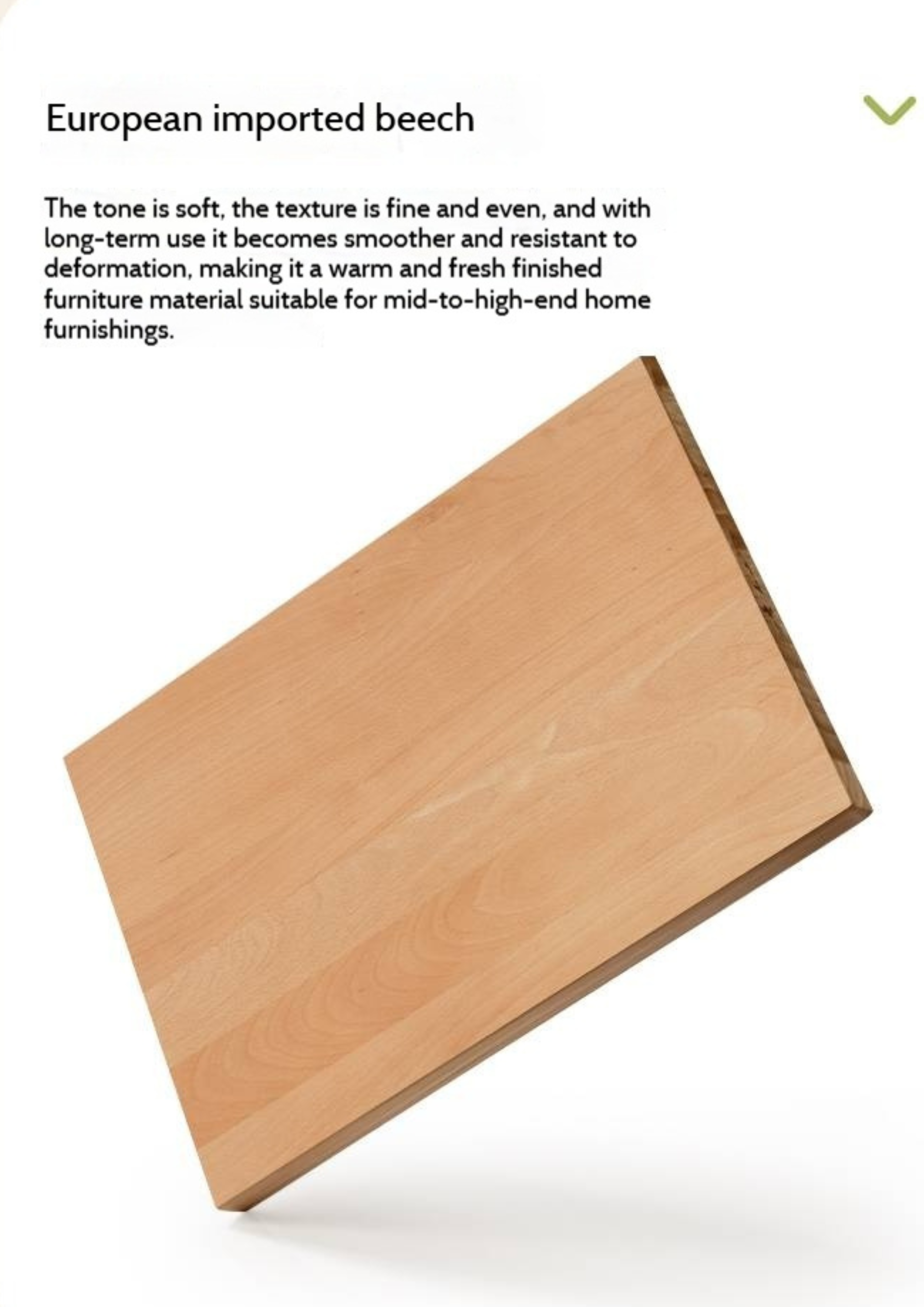 Beech Solid Wood White Cream Style Nightstand