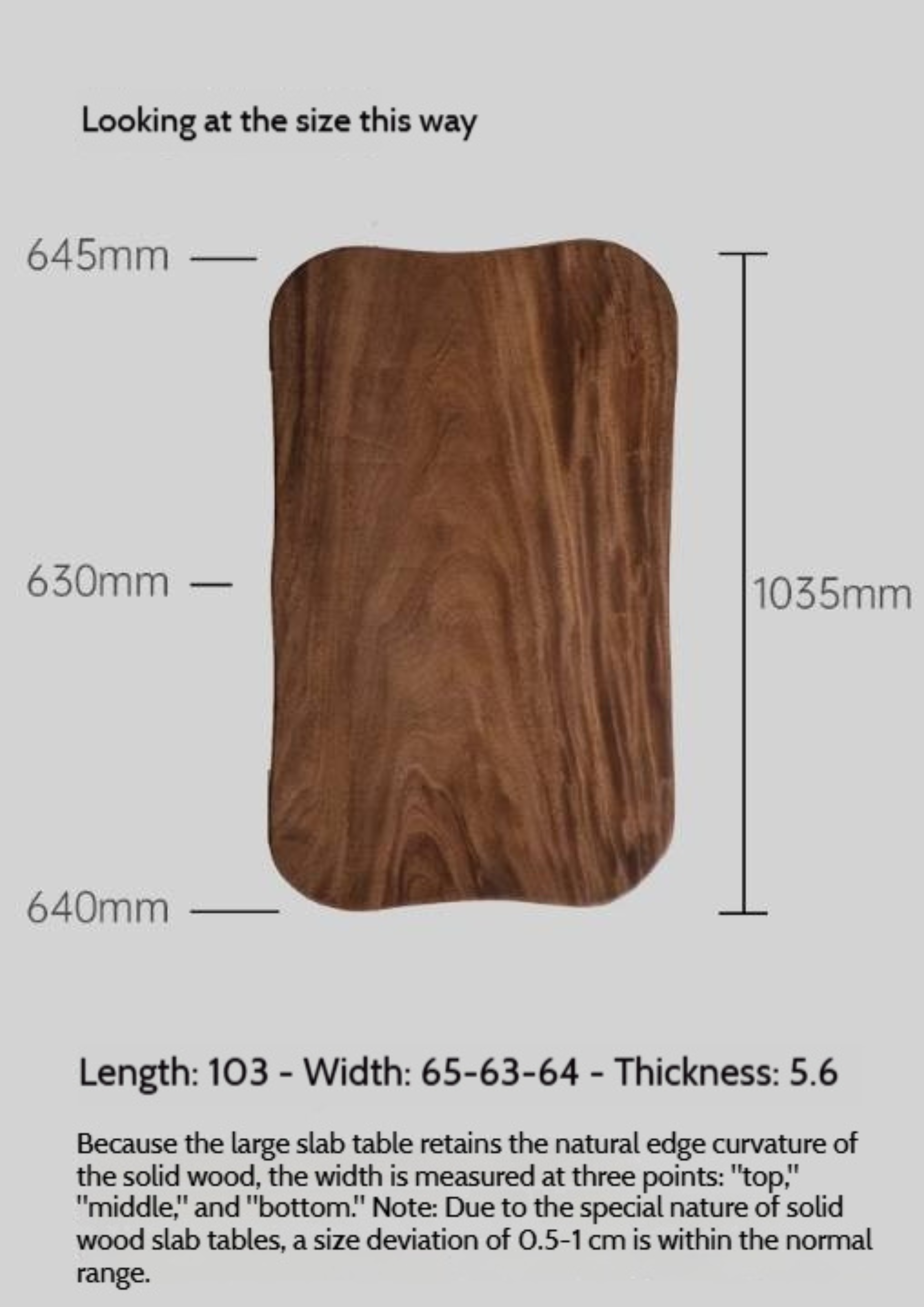 Black Walnut Solid Wood Natural Edge Tea Table