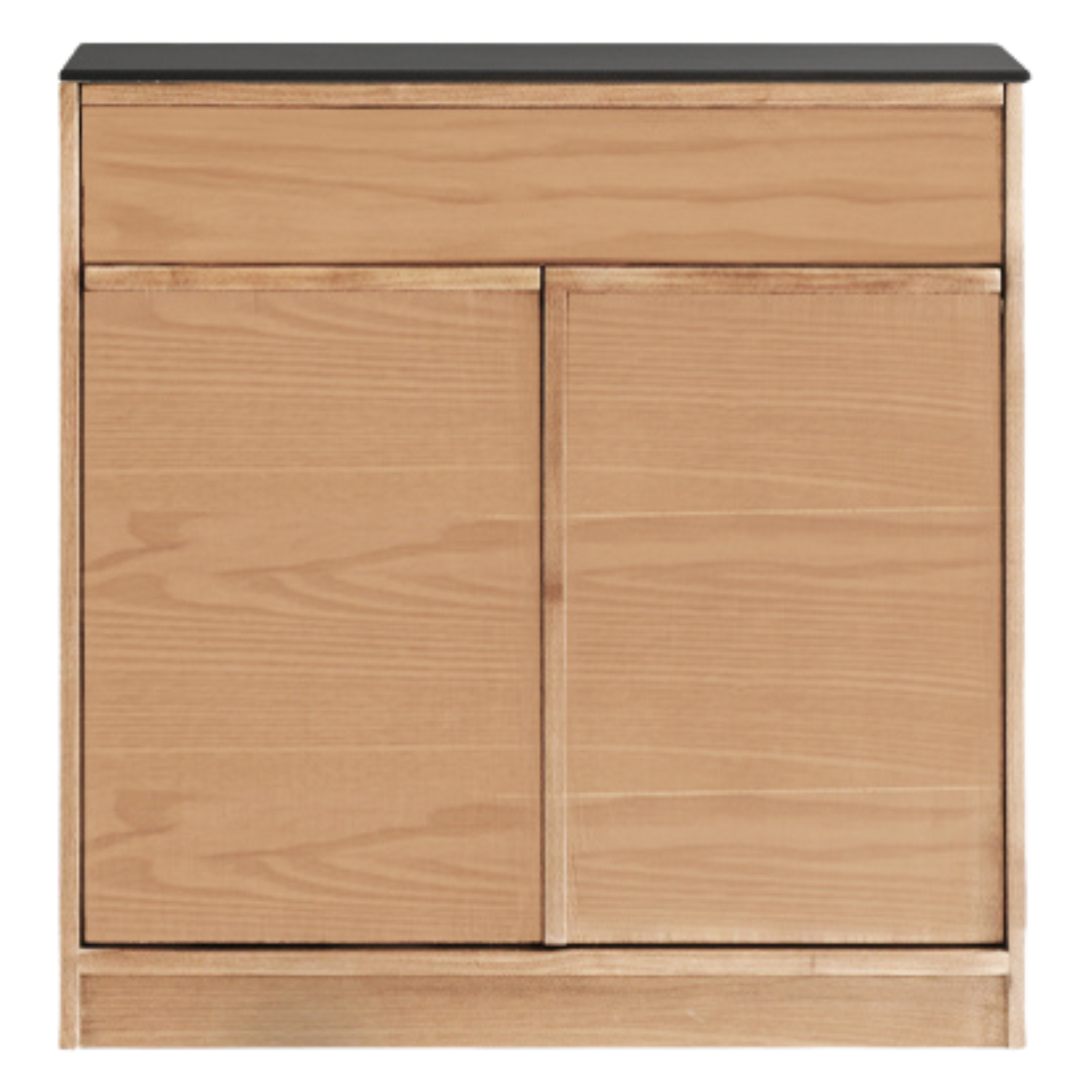 Black Walnut, Ash Solid Wood Light Luxury Style Rock Board Sideboard