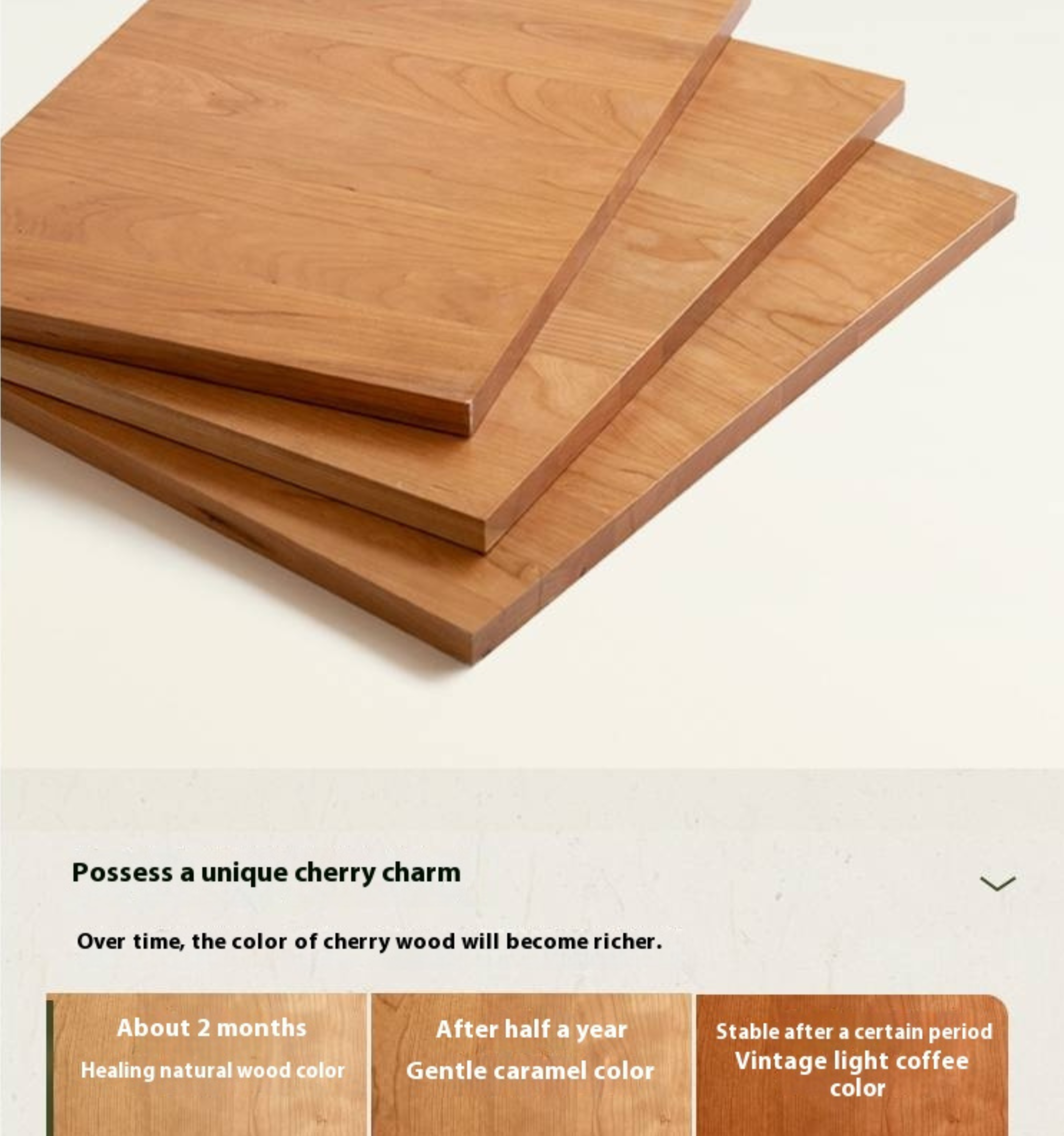 Cherry Solid Wood Retro Nine Bucket Cabinet